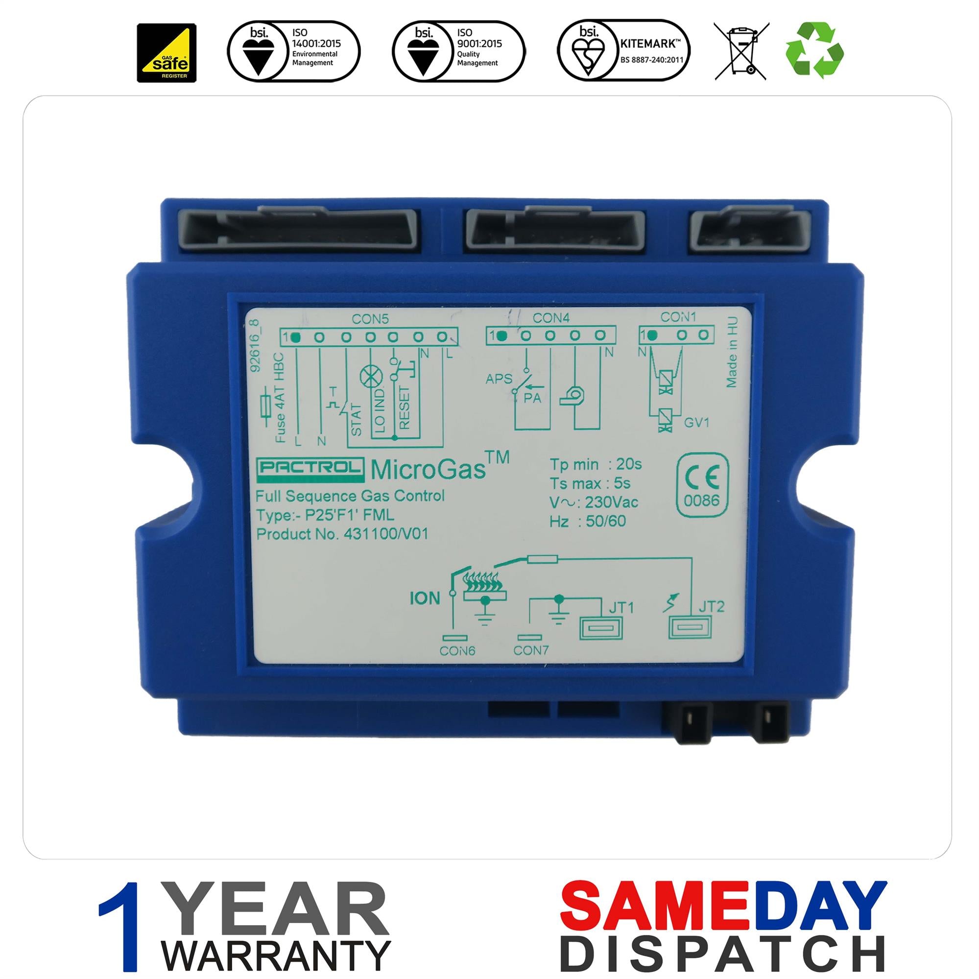 Pactrol MicroGas Control Box 431100/V01