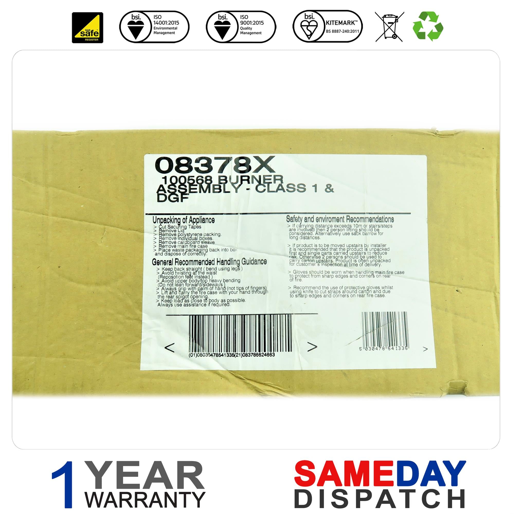Bemo Burner Assembly 100568 580