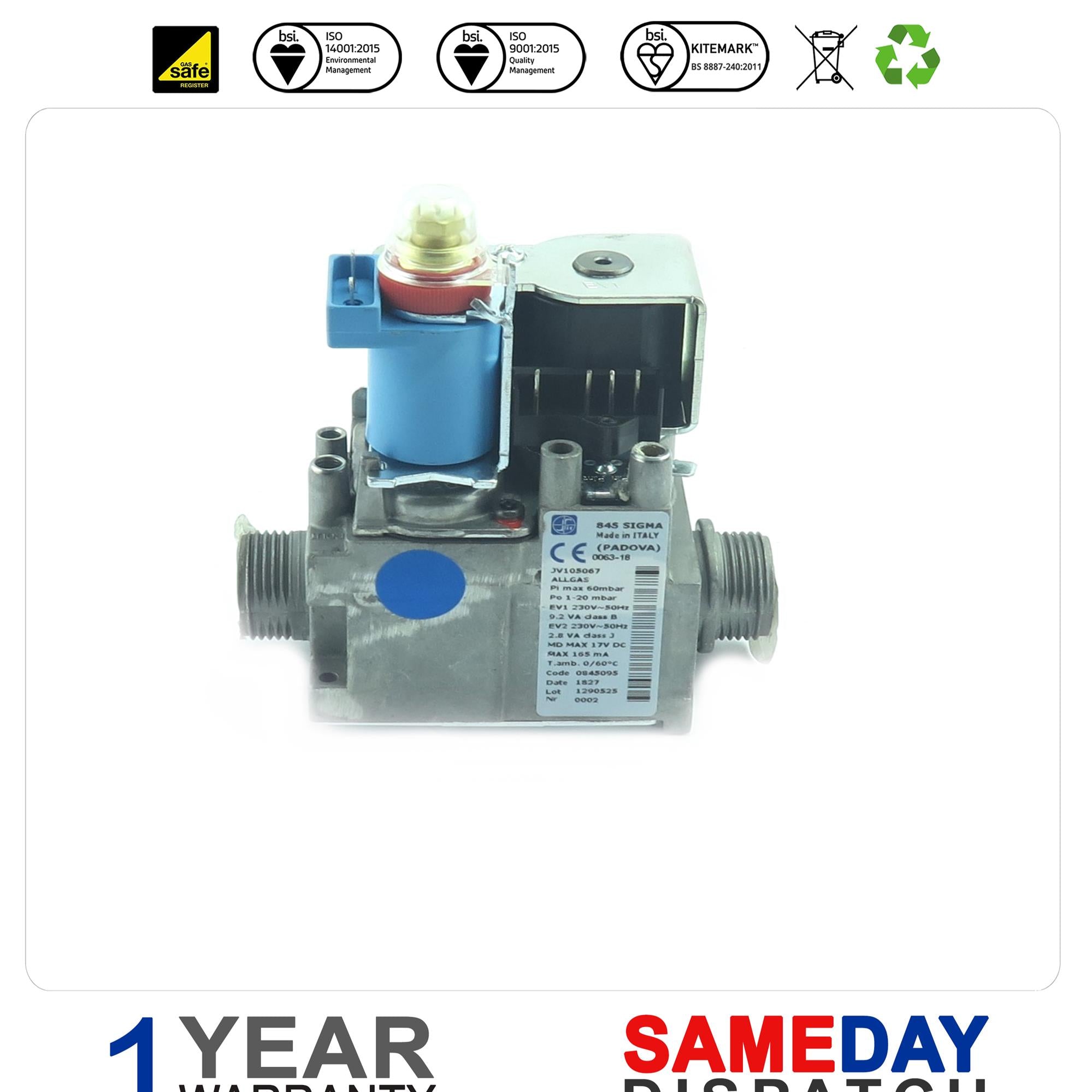 Vaillant Boiler Gas Valve 114189