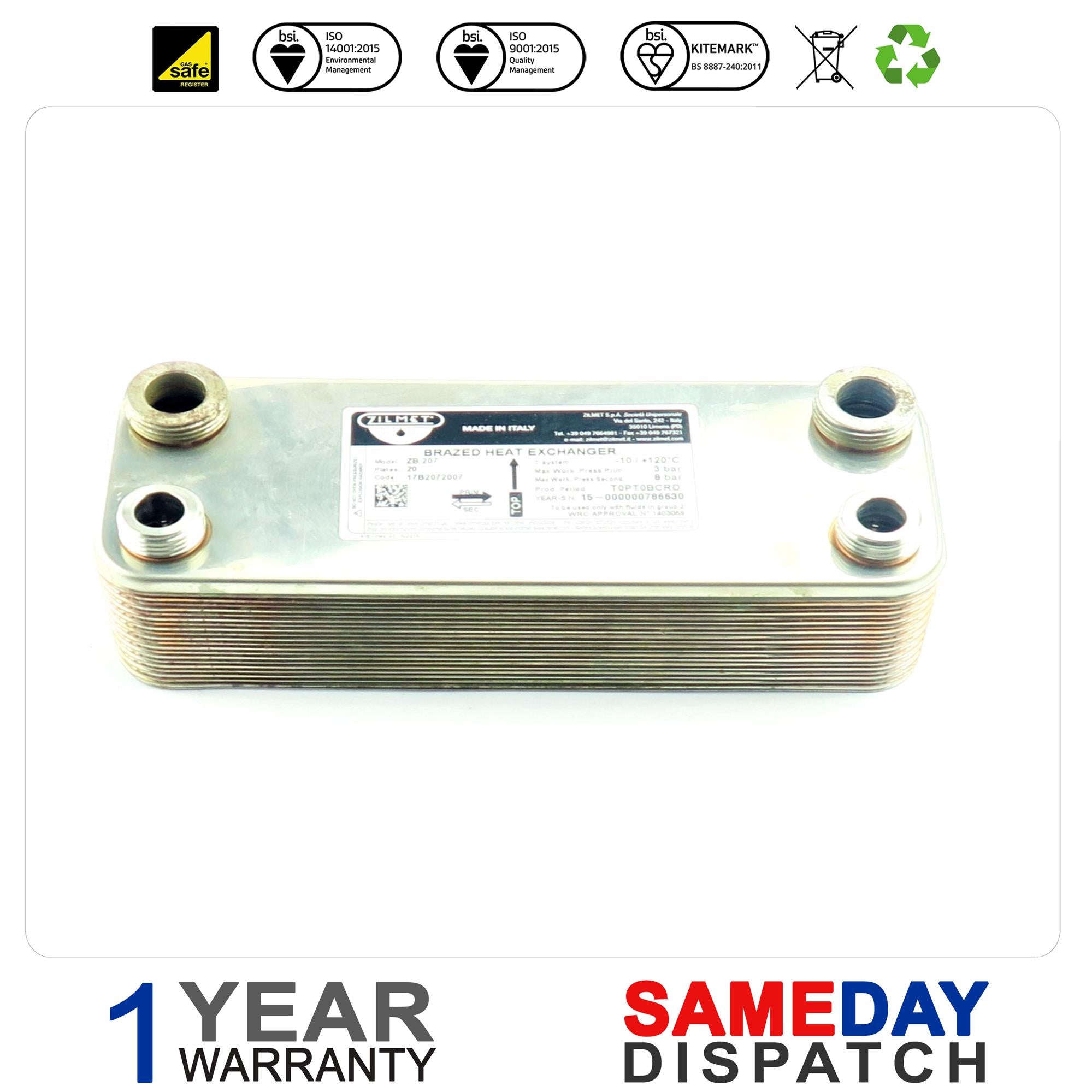 Ravenheat Plate Heat Exchanger 0002SCA06015/0