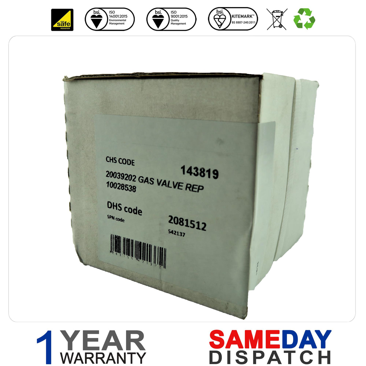 Vokera Boiler Gas Valve 10028538
