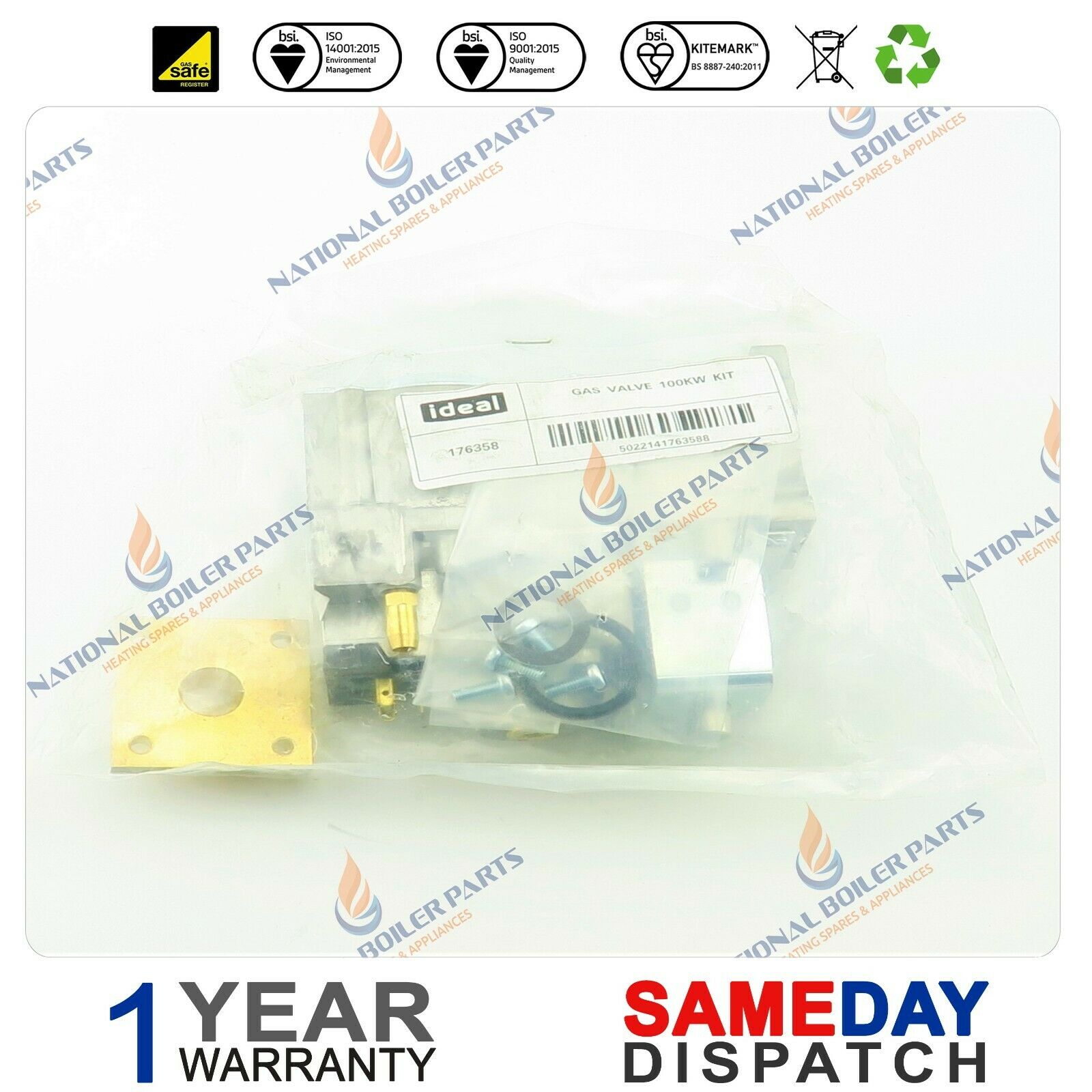 Ideal Commercial Evomax Gas Valve Kit 176358