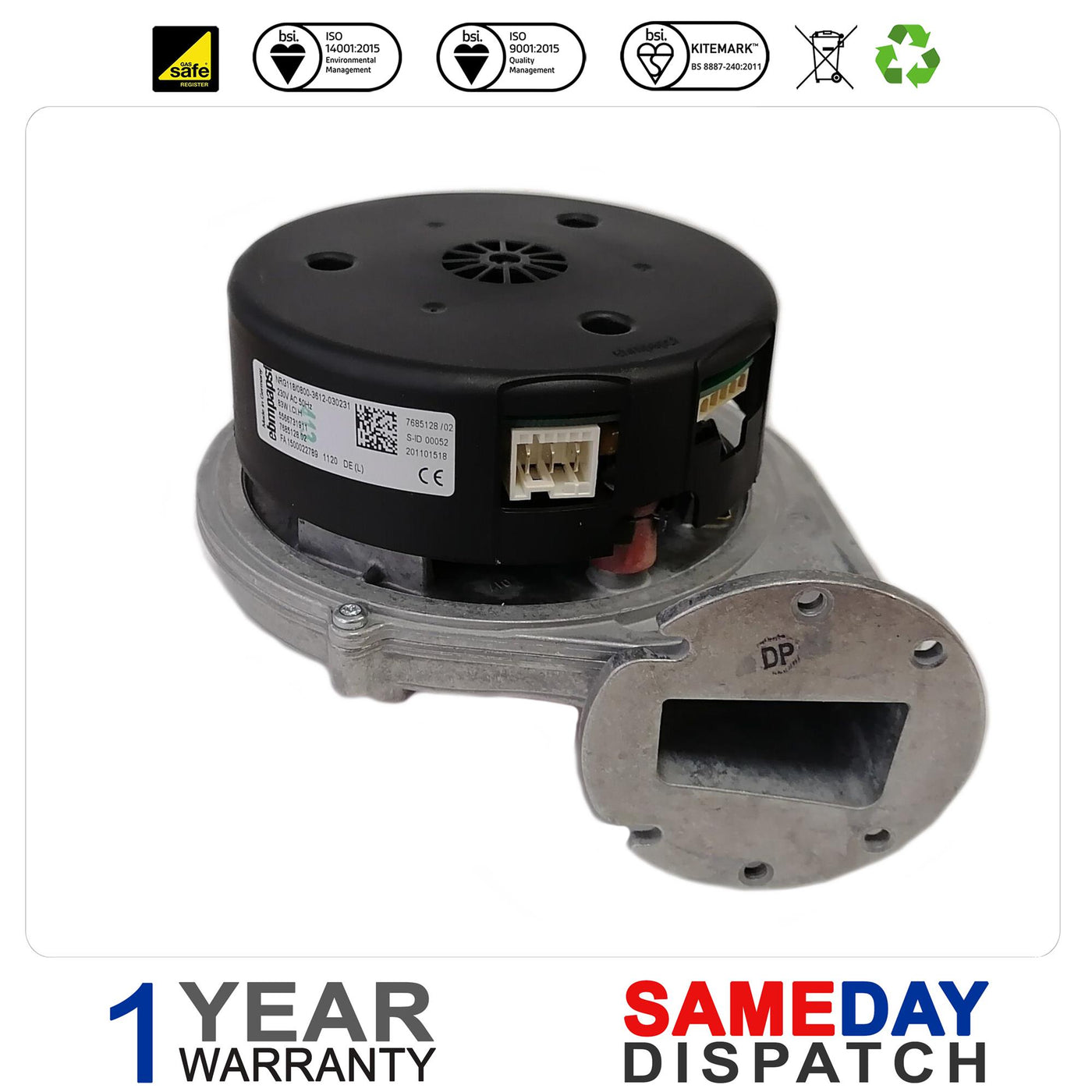 Baxi Boiler Fan 7683928 7683926
