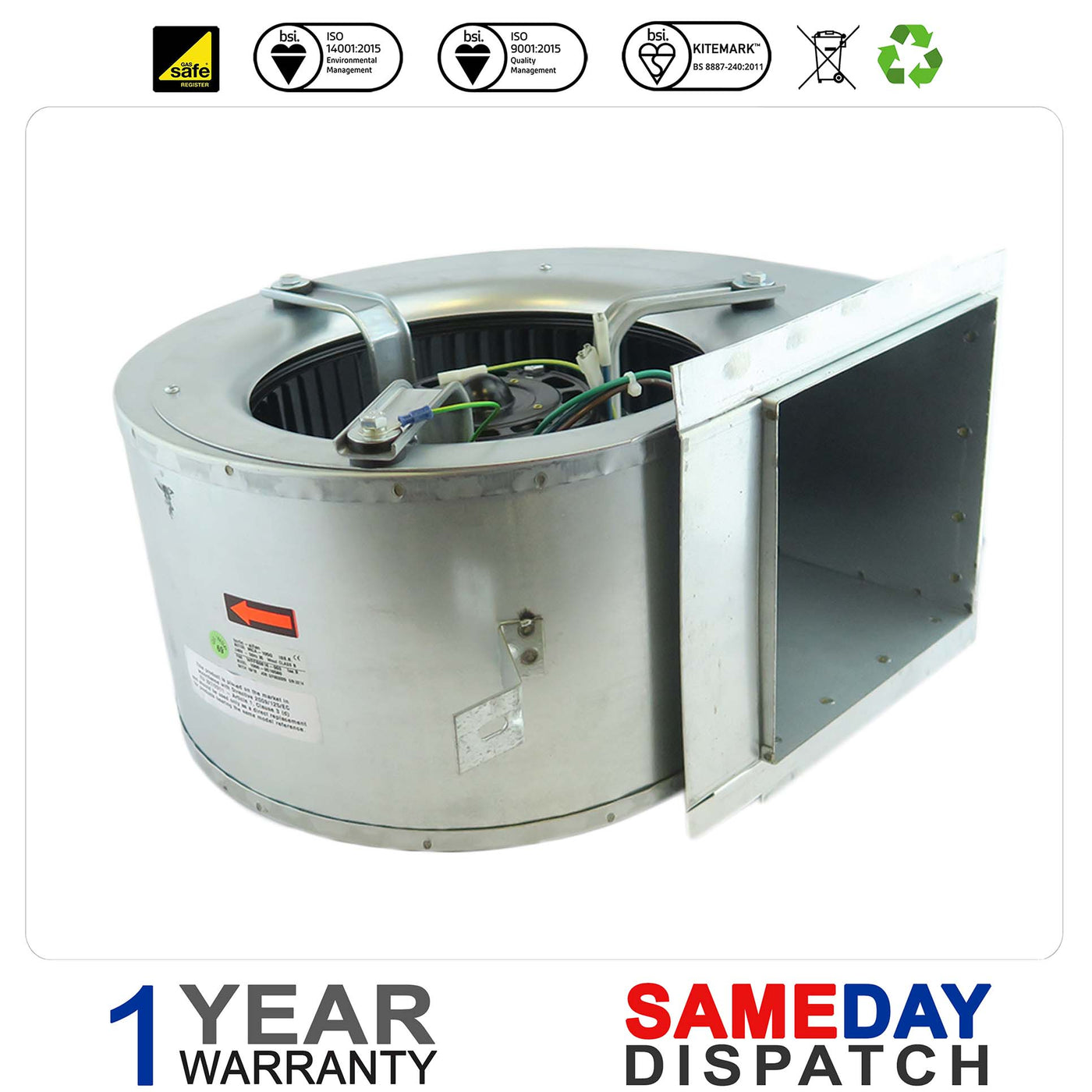 Johnson and Starley Boiler Fan Assembly 1000-0516580 1000-0516585