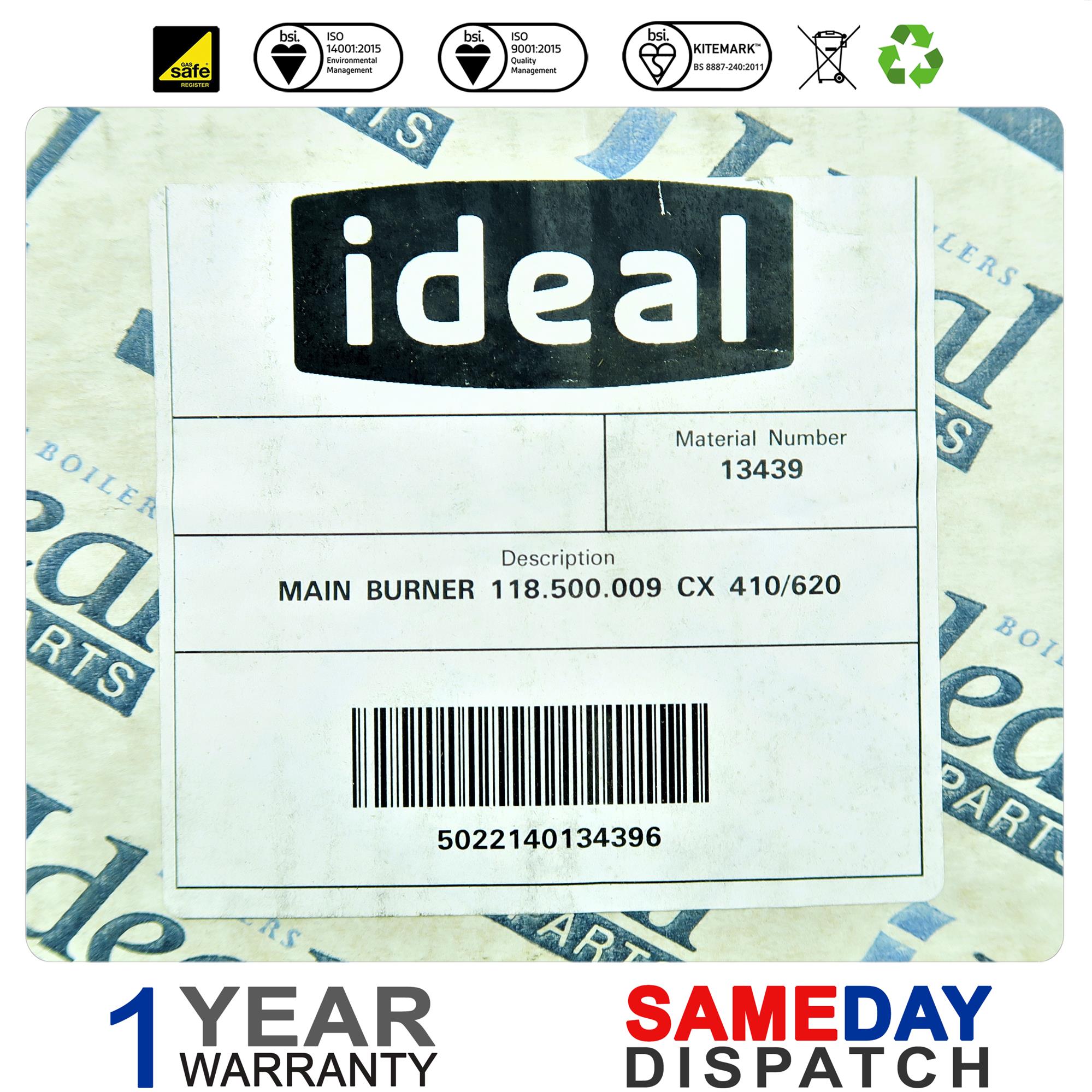 Ideal Commercial Concord Fired Main Burner 013439
