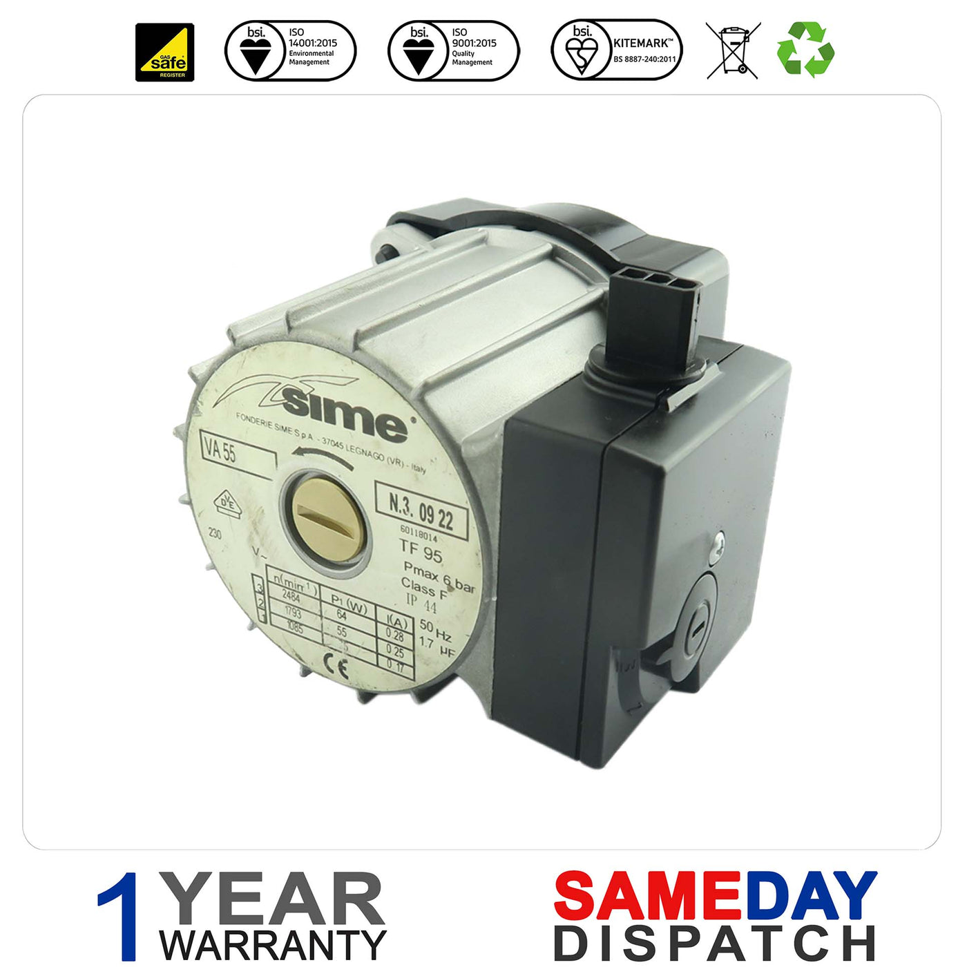 Sime Boiler Pump (VR55) 5192600