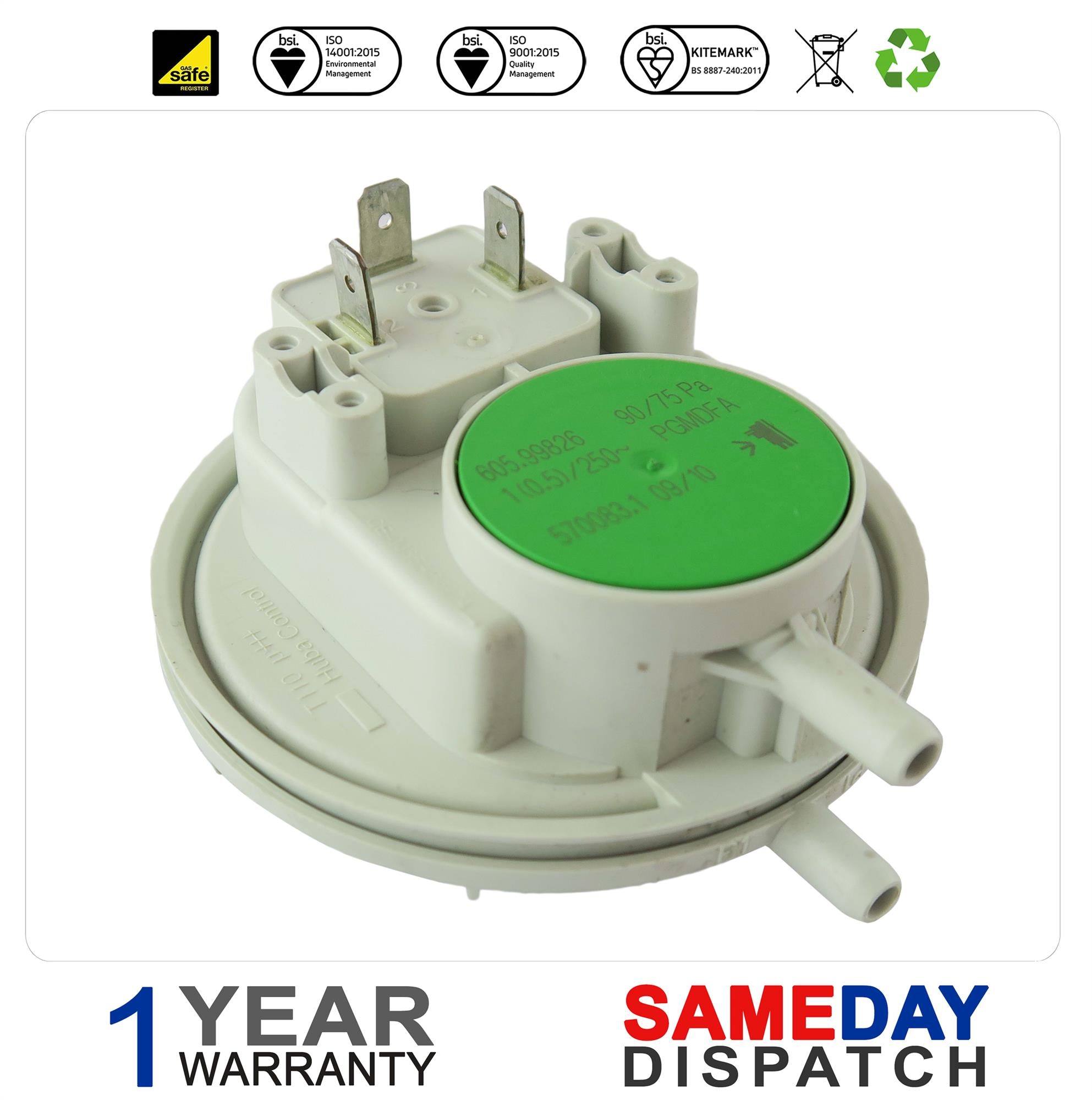 Baxi Potterton Main Aps Air Pressure Switch 5137530 Was 248466