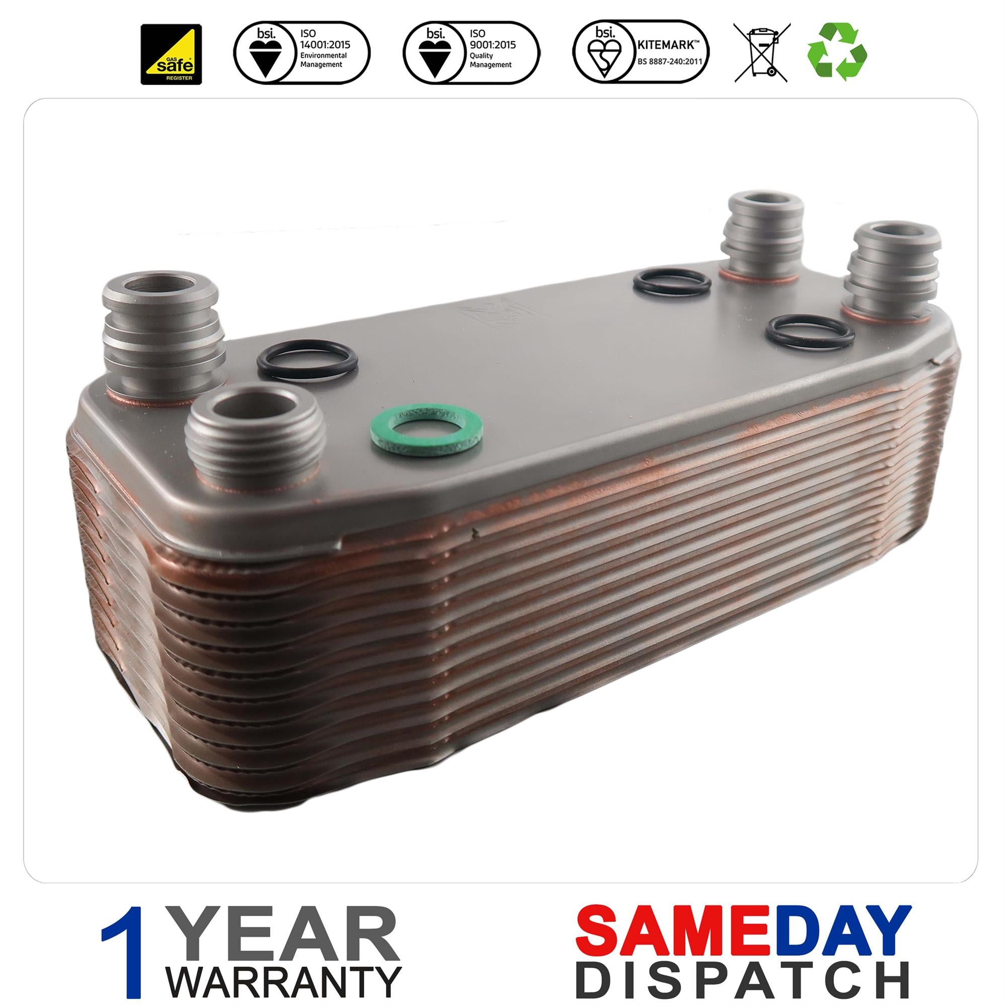 Vaillant Turbomax Boiler Plate Heat Exchanger (20 Plates) 065153