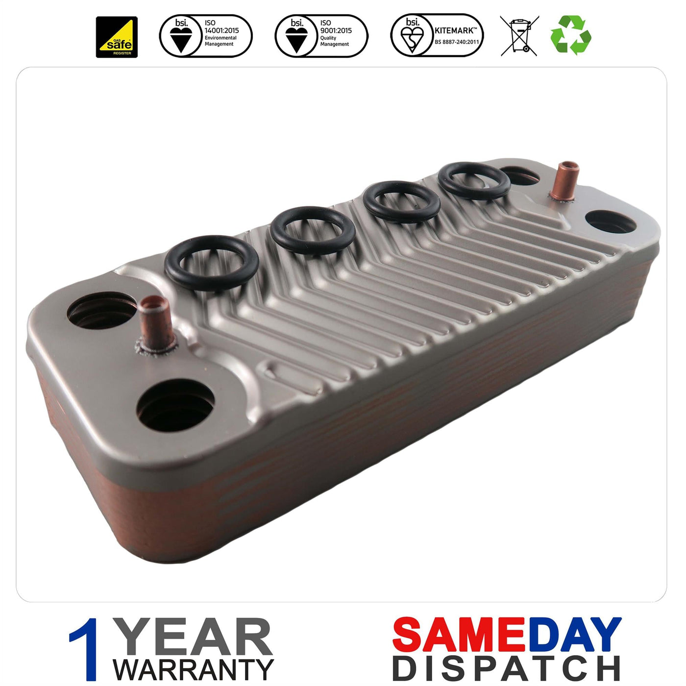 Ideal HE 24 Boiler Plate Heat Exchanger (12 Plates) 174820