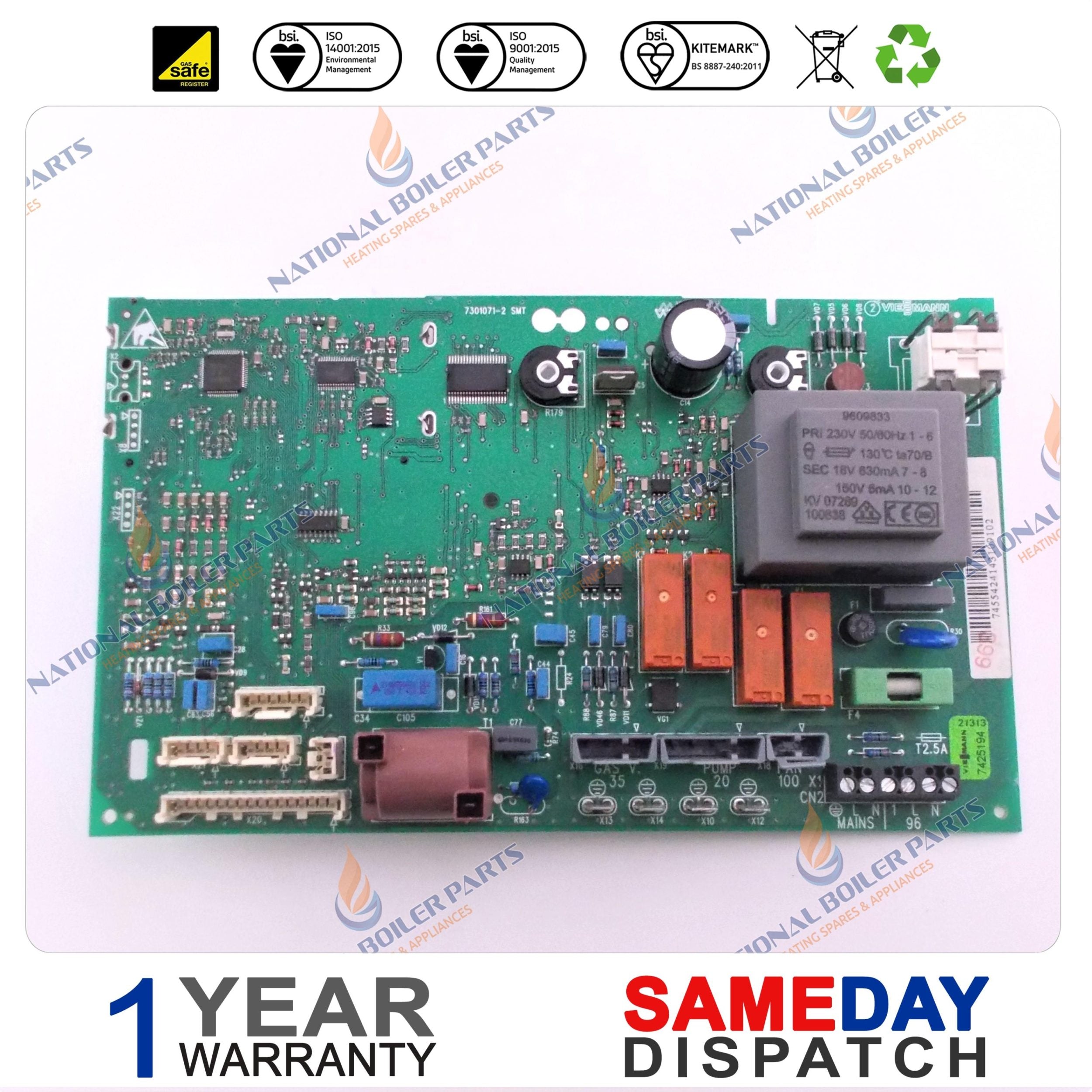 Viessmann Vitodens 100 W WB1B PCB 7832516 7831238 7828979 VBC112-A01.100 Old Type