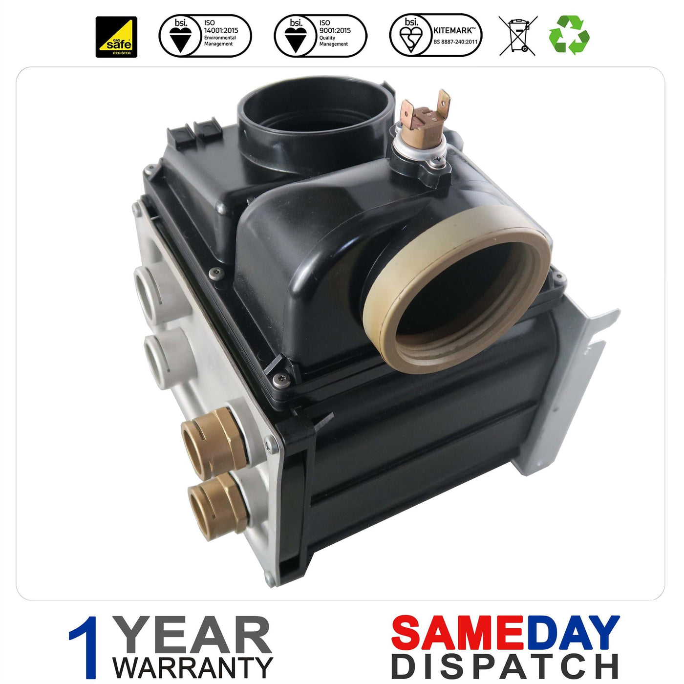 Ferroli Domi Condense HE 26 C Boiler Secondary Heat Exchanger 39842290