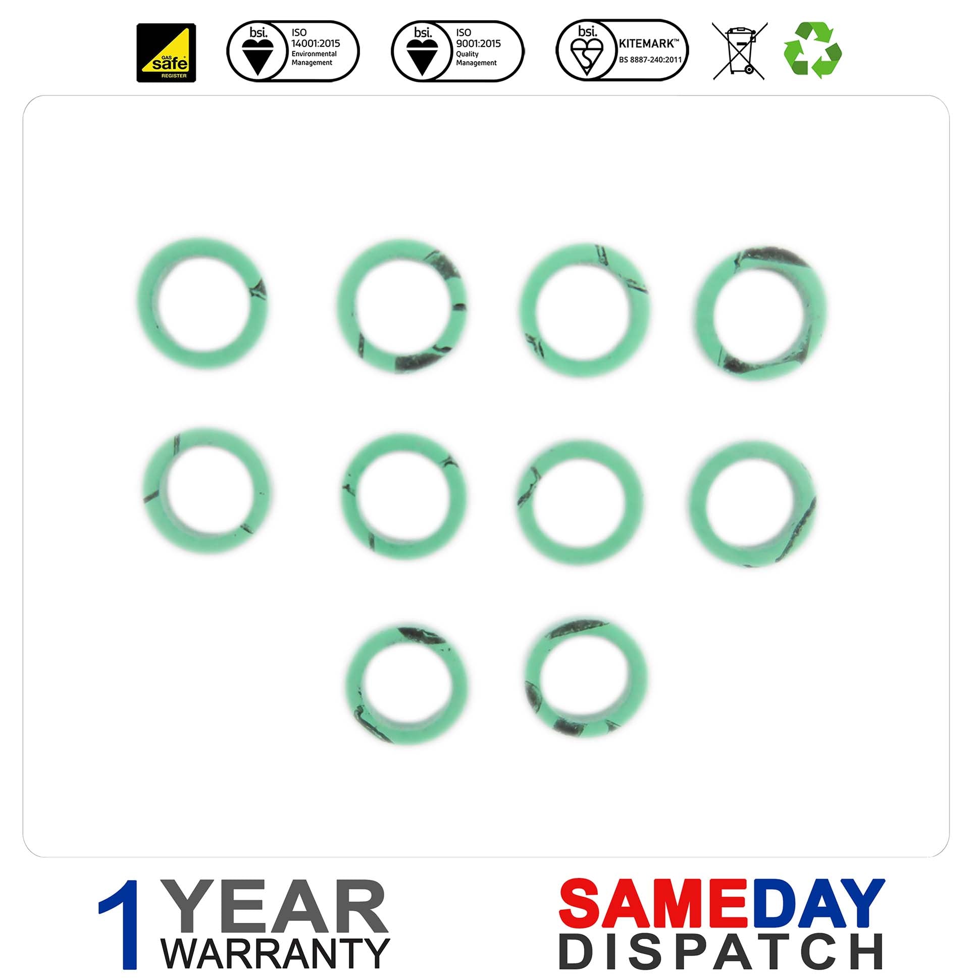 10mm Fiber Washer Pack Designed for Thermistors