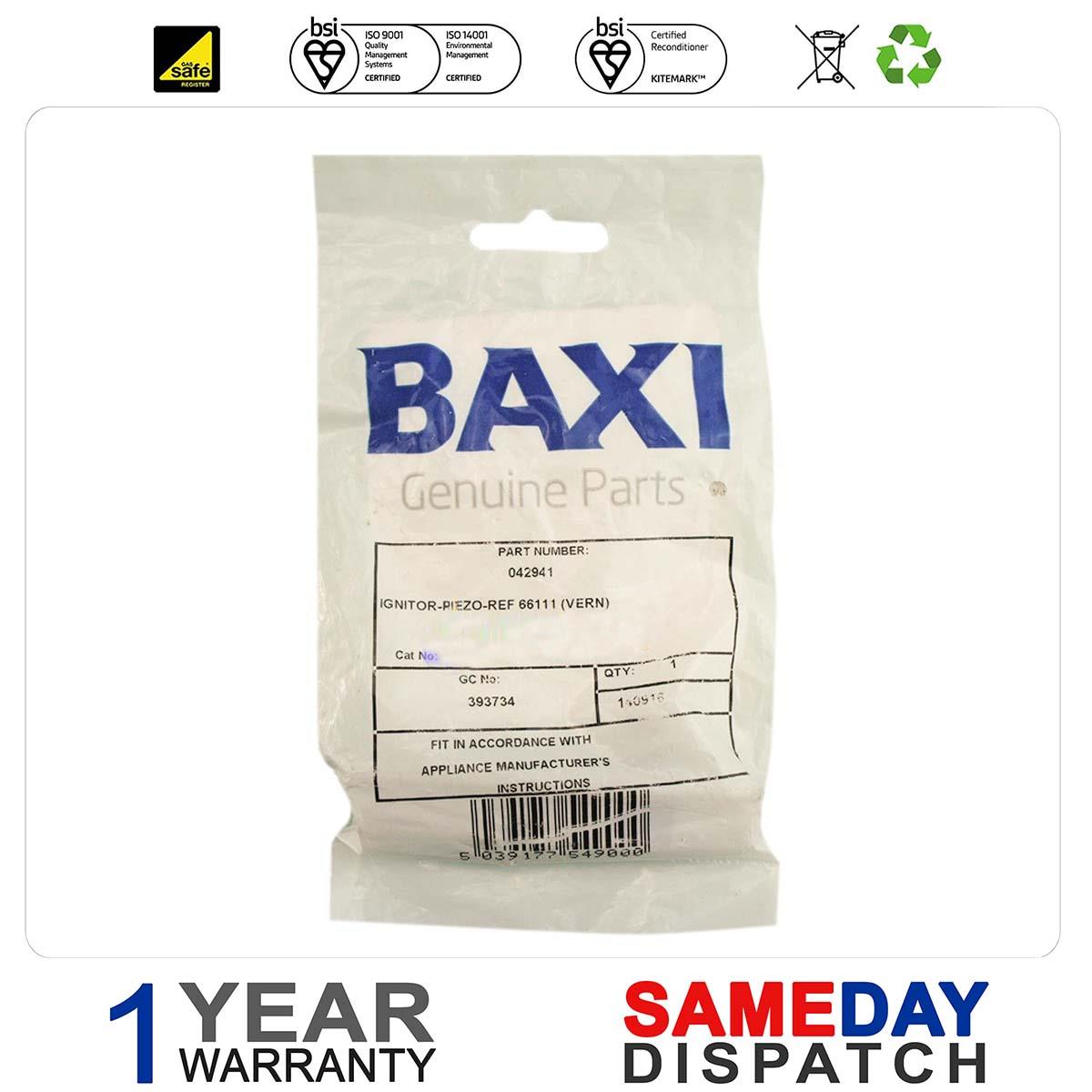 BAXI Ignitor Piezo REF 66111 (VERN) 042941