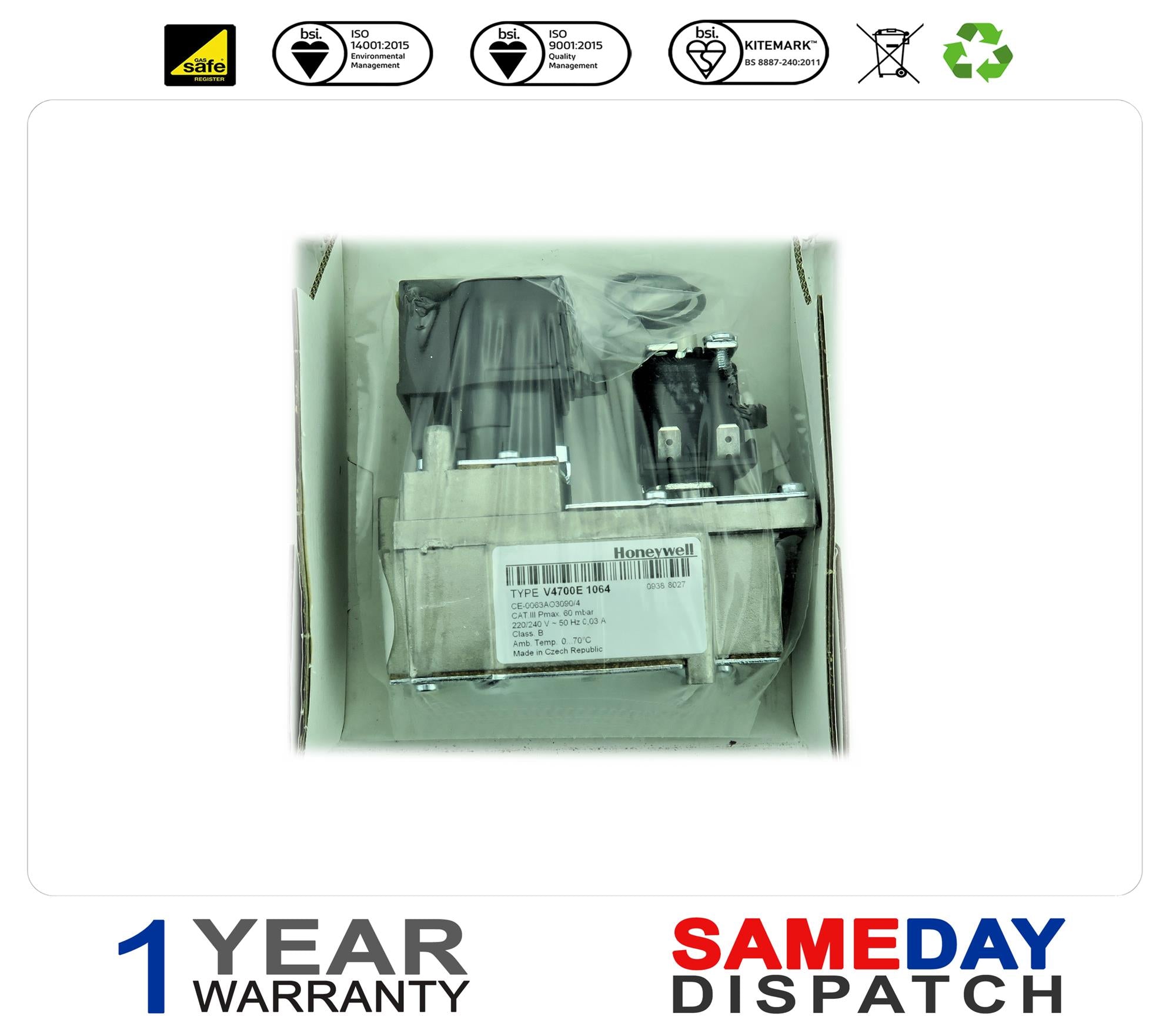 Ideal Elan Honeywell Gas Valve V4700E1049 003940