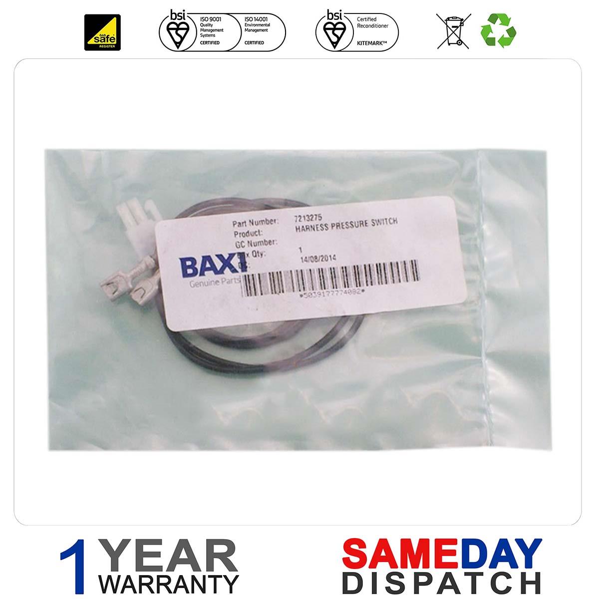 Baxi-Main-Potterton Harness Pressure Switch 7213275