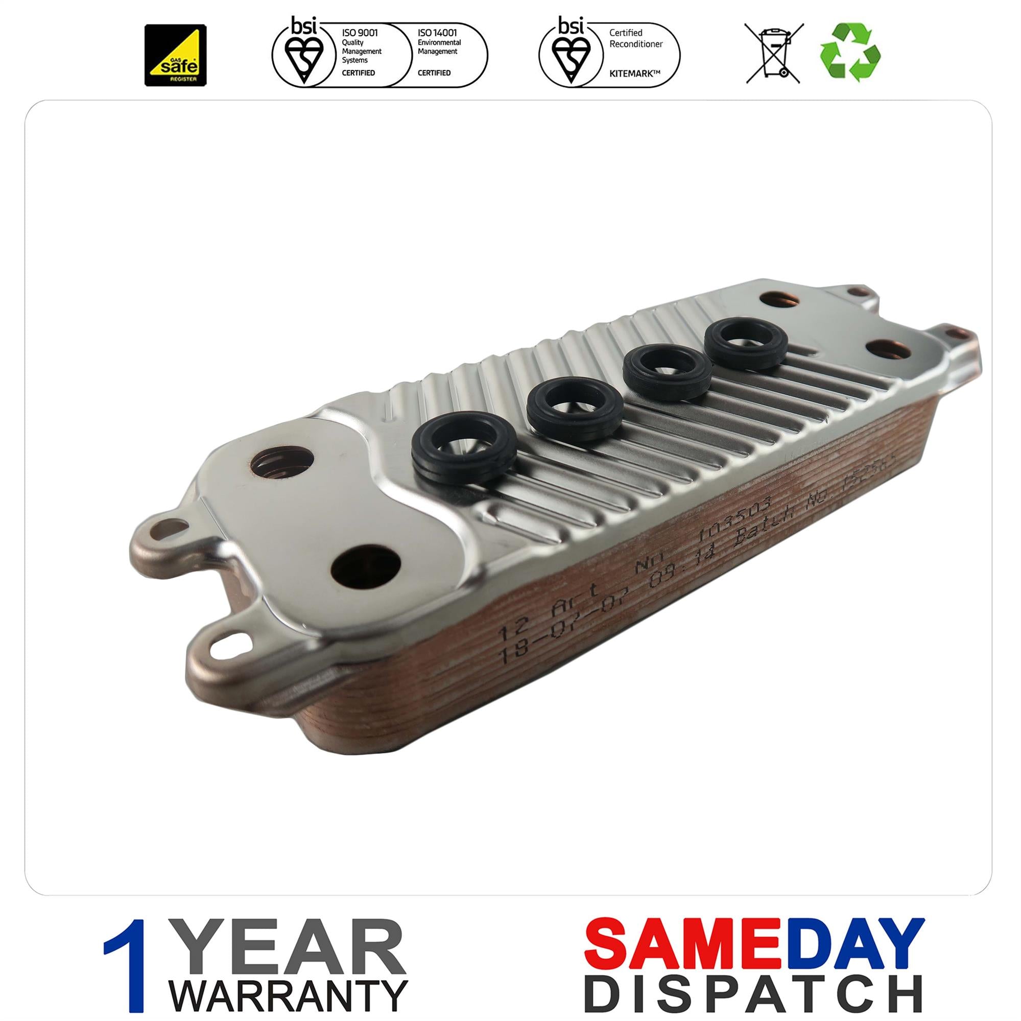 Glowworm Boiler Plate Heat Exchanger (12 Plates) 0020059452