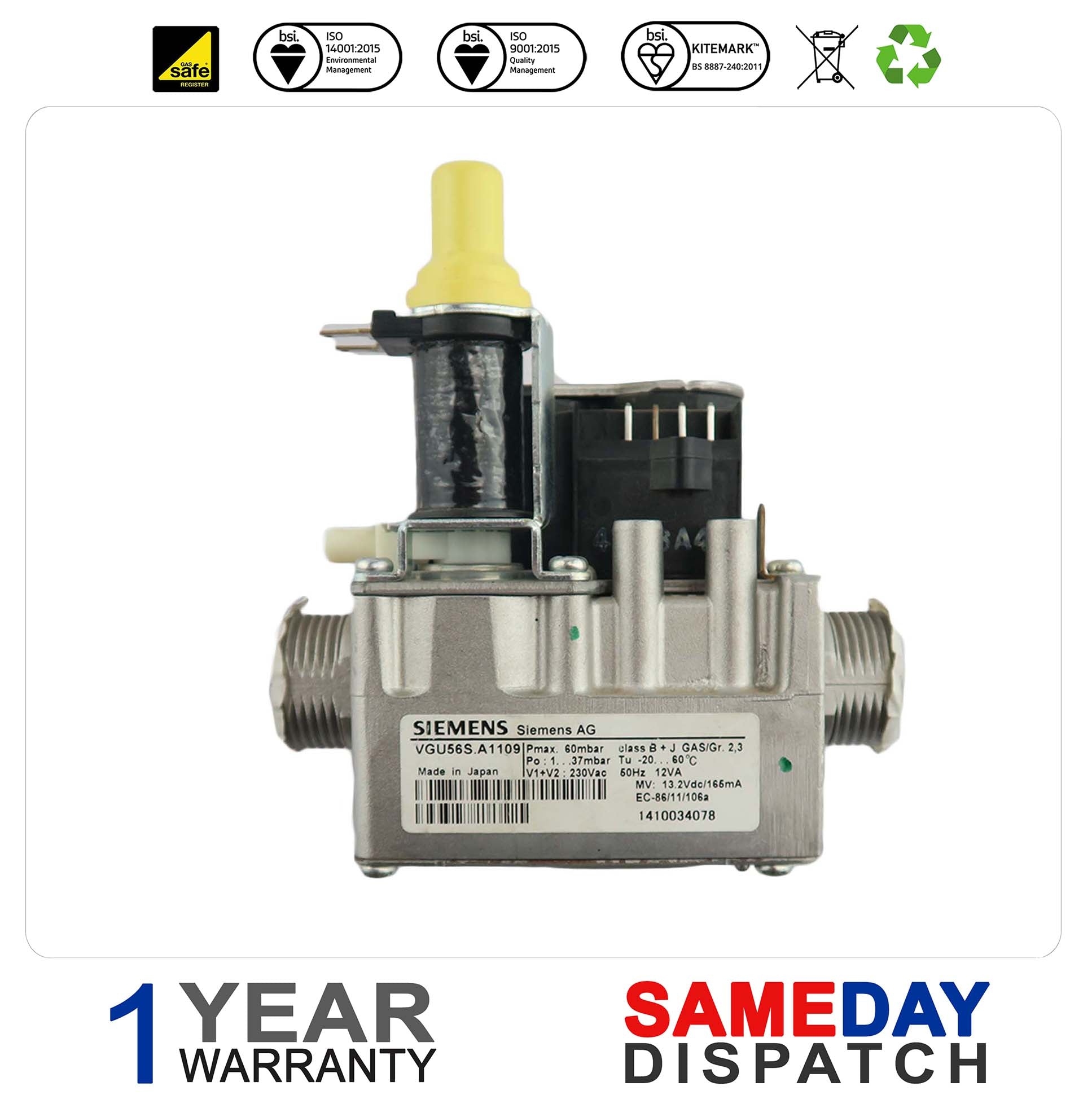 Ferroli DomiCompact Gas Valve 95262051