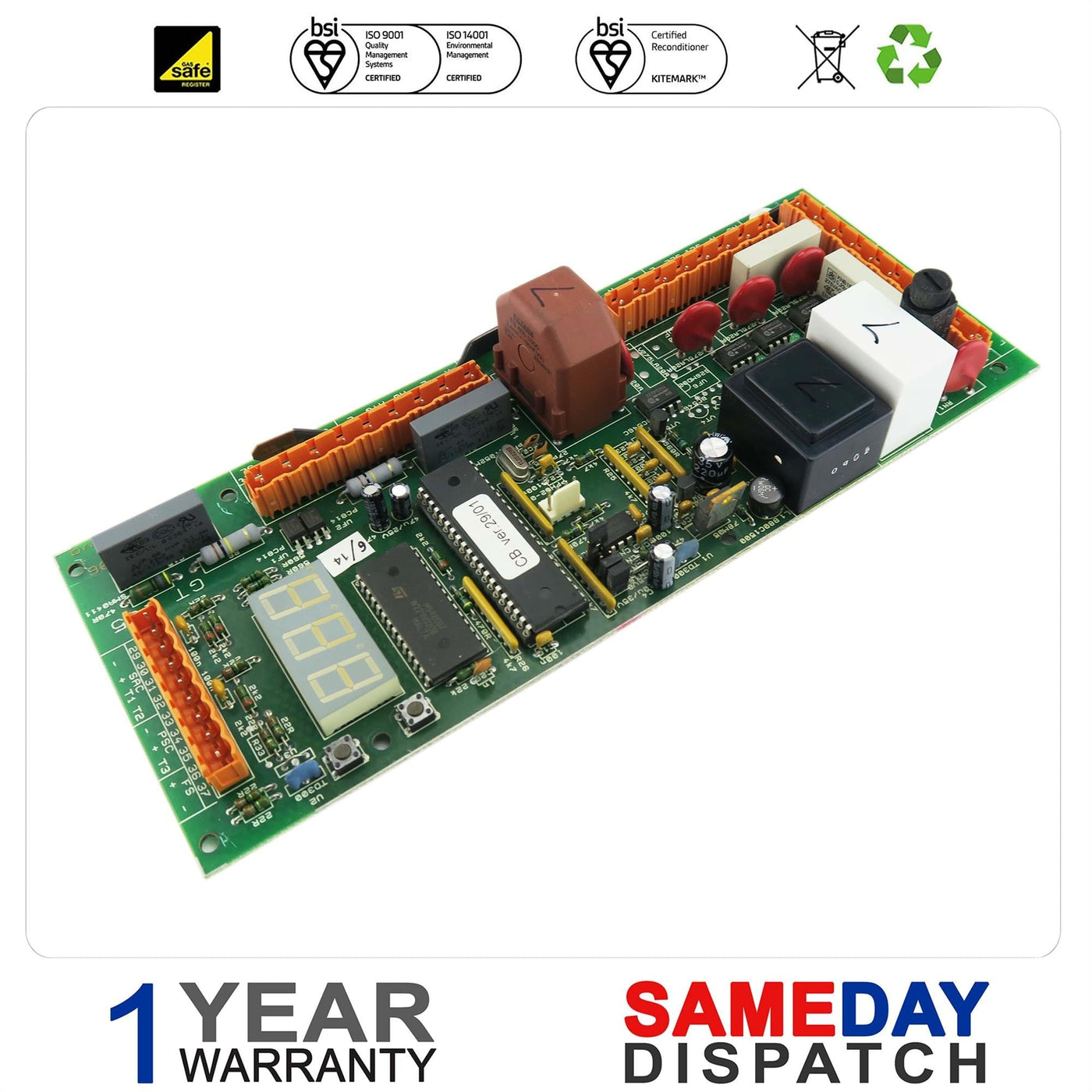 GLEDHILL GULFSTREAM 2000 12 18 25 25 OV & SP CONTROL PCB GT155
