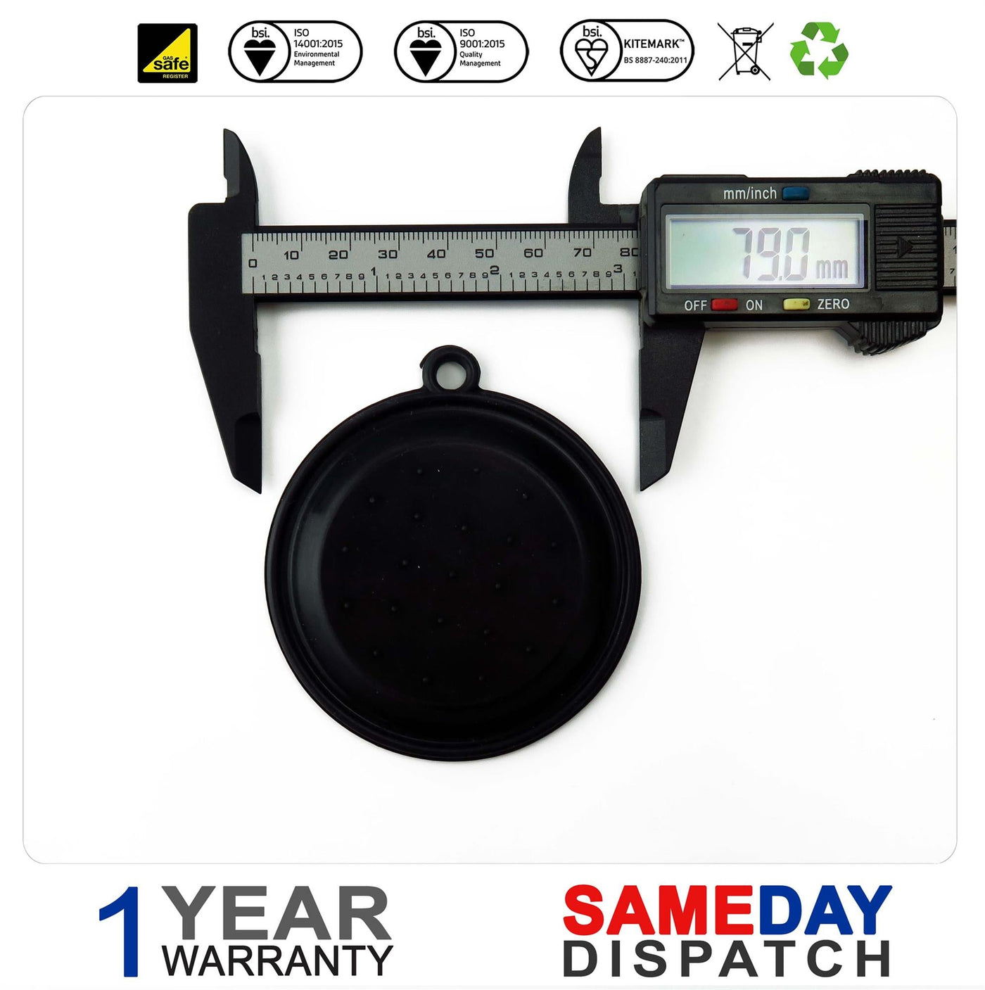 Vokera Excel DHW Diaphragm 6882
