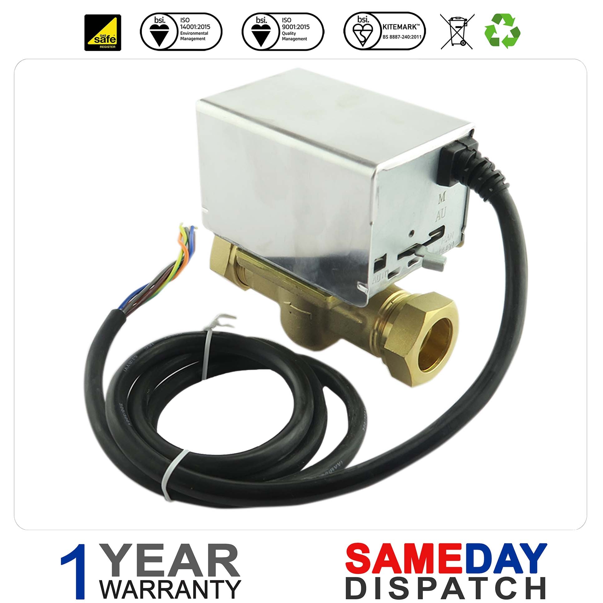 Banico 2 Port 22mm Zone Valve Direct Replacement for V4043H1056/U
