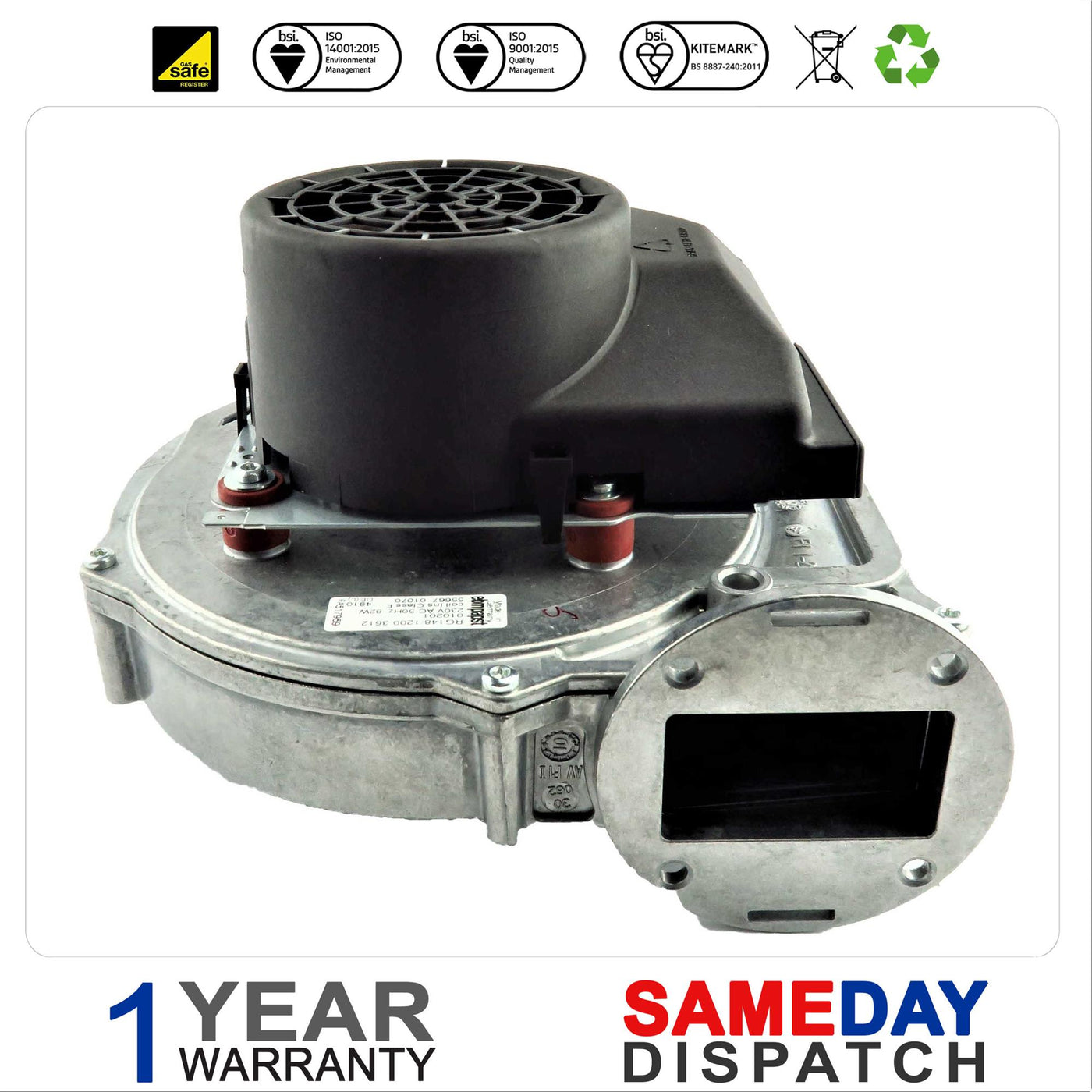 Sime Planet Dewy Boiler Fan Assembly RG148/1200 6261404