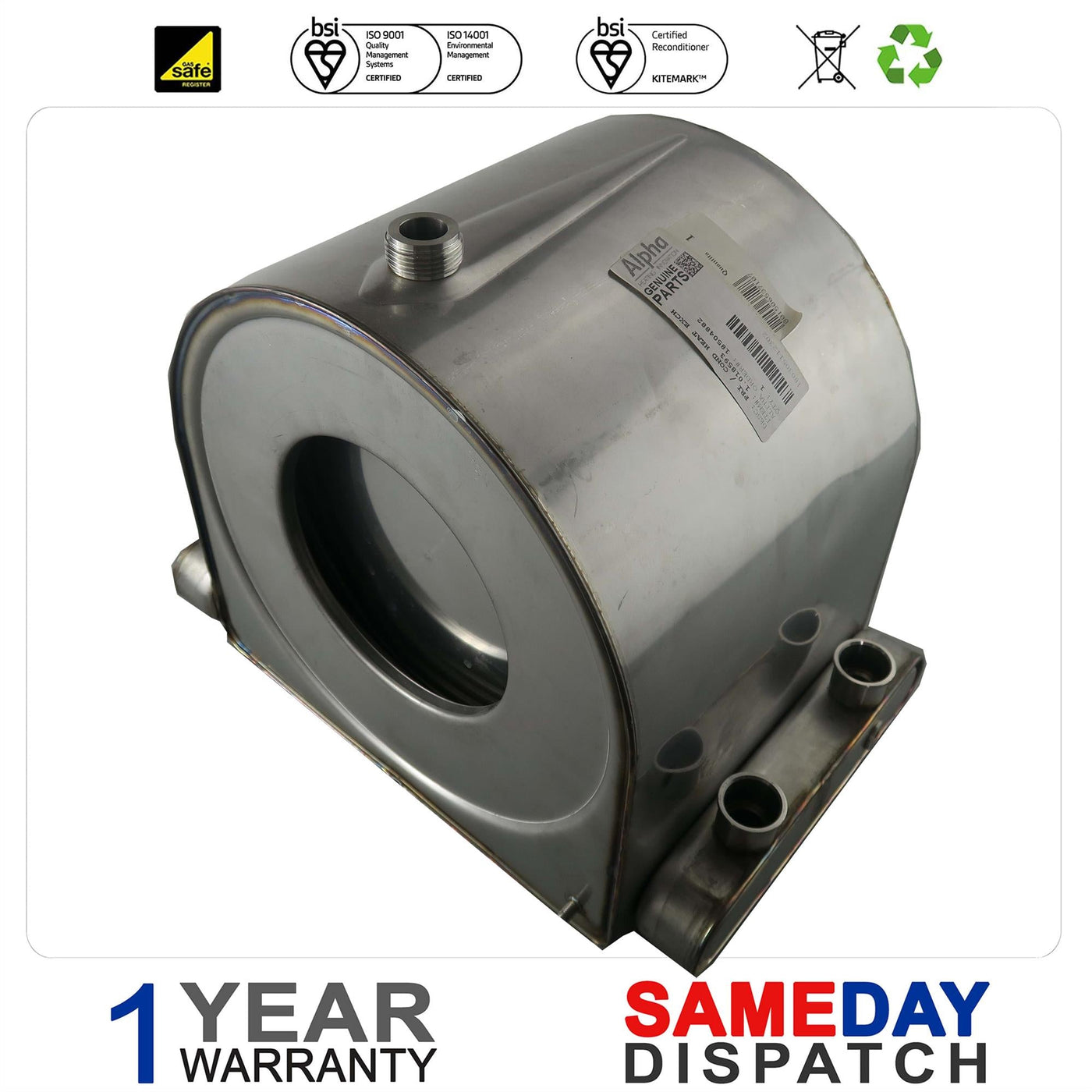 Alpha CD30S Boiler Main Heat Exchanger 1.018593