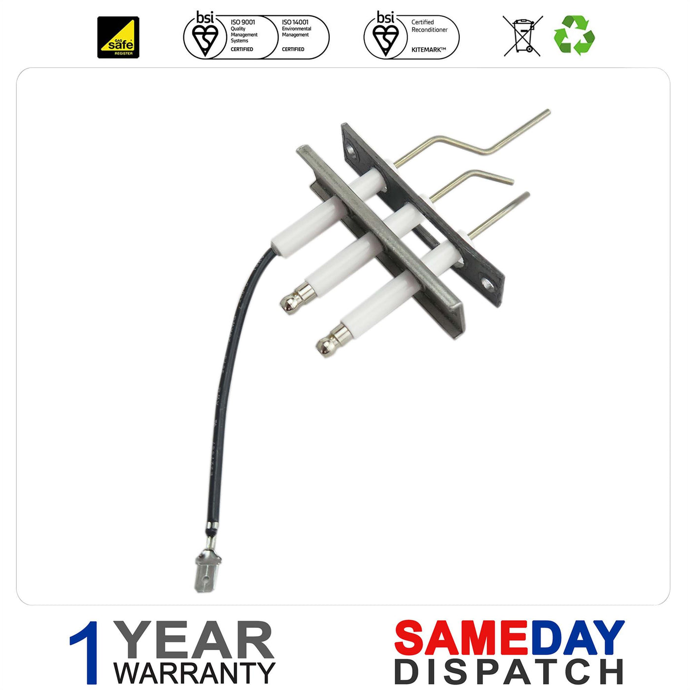 Baxi Combi Instant Boiler Ignition & Ionisation Electrode Kit 5130293