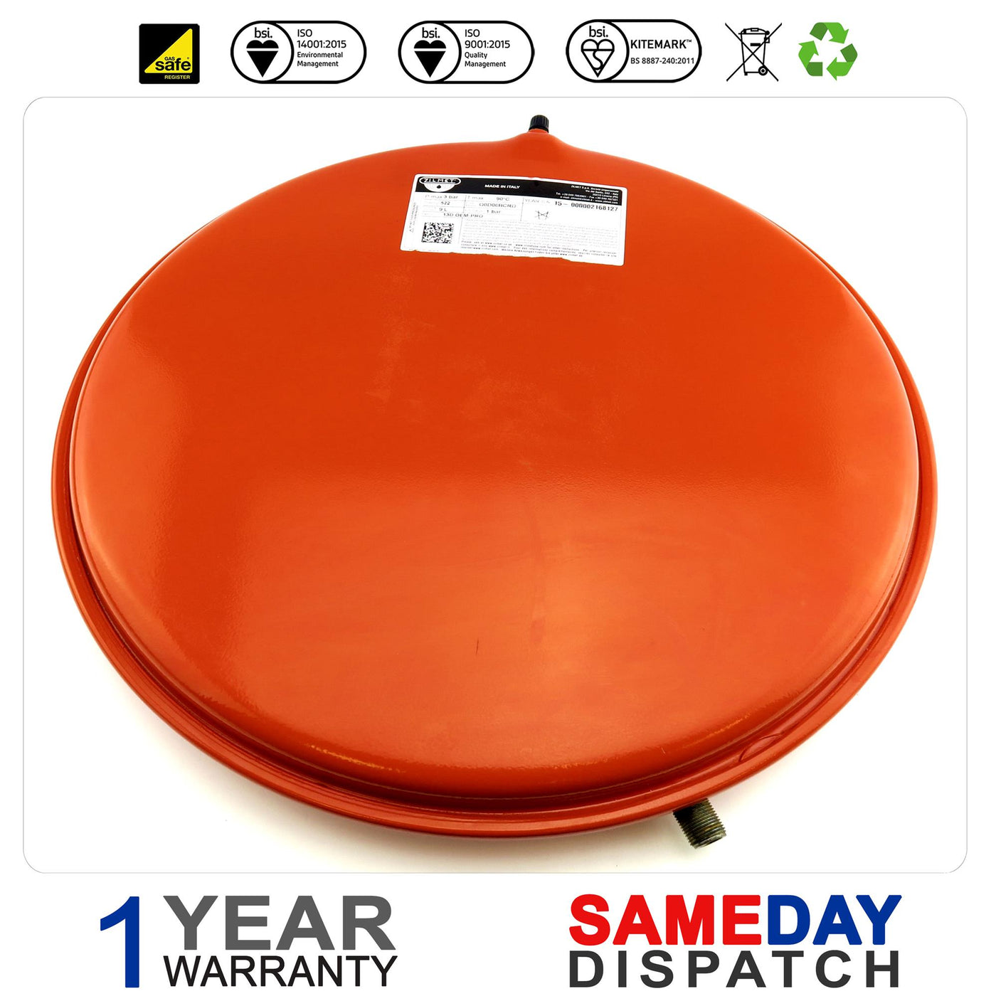 Sime Ecomfort He Combi Plus He System Expansion Vessel 5139130