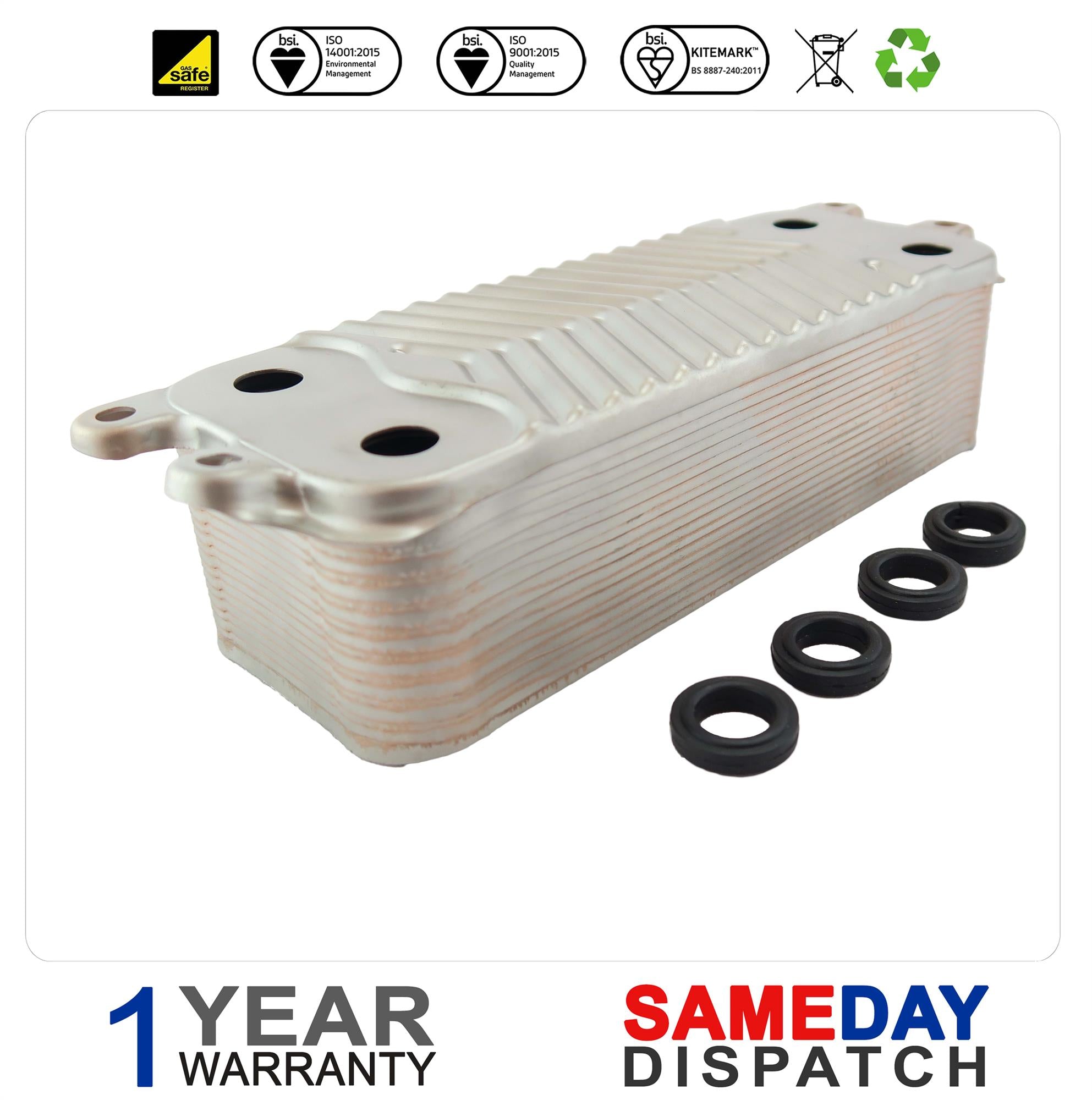 Vaillant Ecotec Plus Plate Heat Exchanger 0020038572