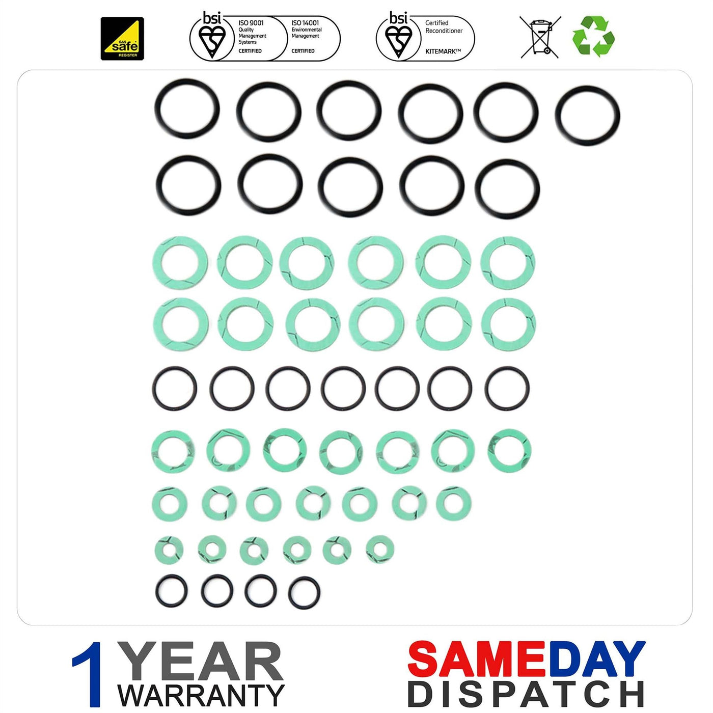 VAILLANT TURBOMAX PRO VUW & VU 242/2E 282/2E BOILER O RING & WASHER GASKET KIT