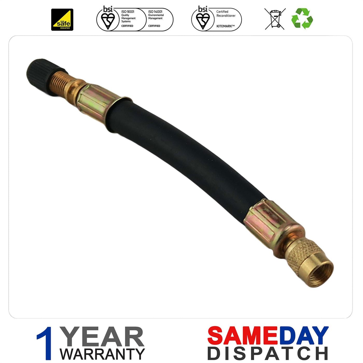 Straight Flexible Valve Extension For Expansion Vessel 248024