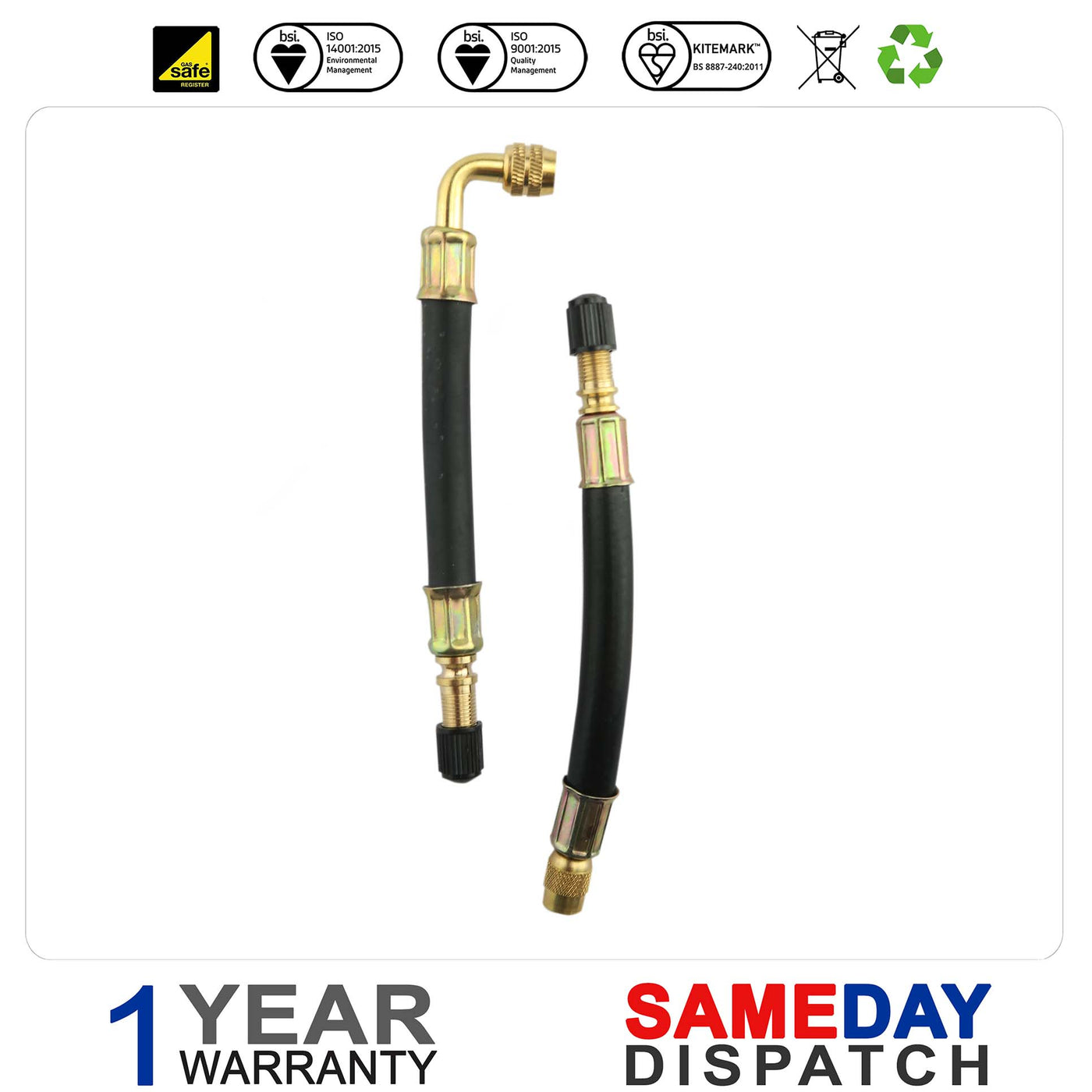 Universal Straight & Bent Flexible Valve Extensions For All Expansion Vessels