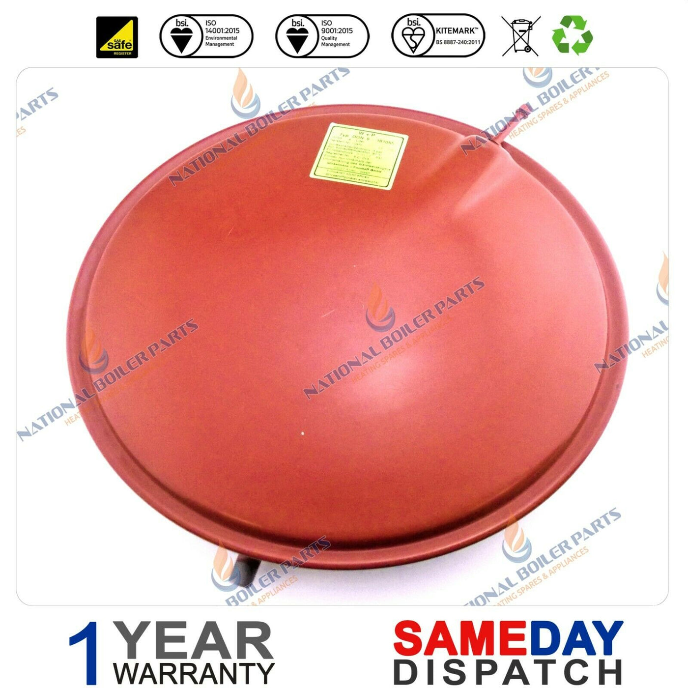 Vaillant Turbomax Plus Boiler Round Expansion Vessel 181061