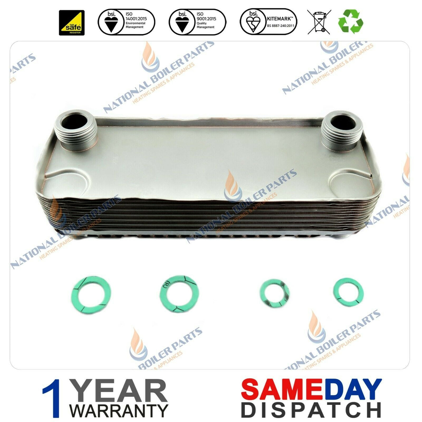 WORCESTER 280 FSP COMBI 14 PLATE HEAT EXCHANGER 87161429020