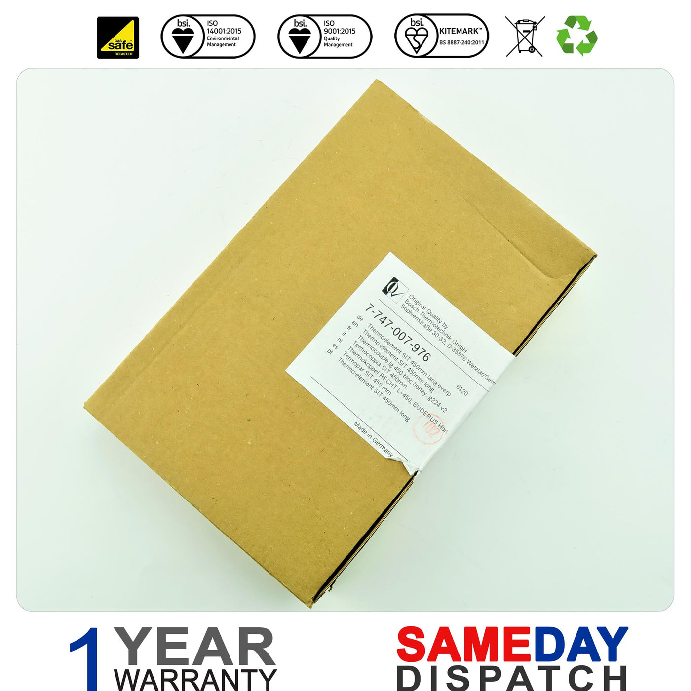 Worcester Thermo Element 450mm Long 7747007976