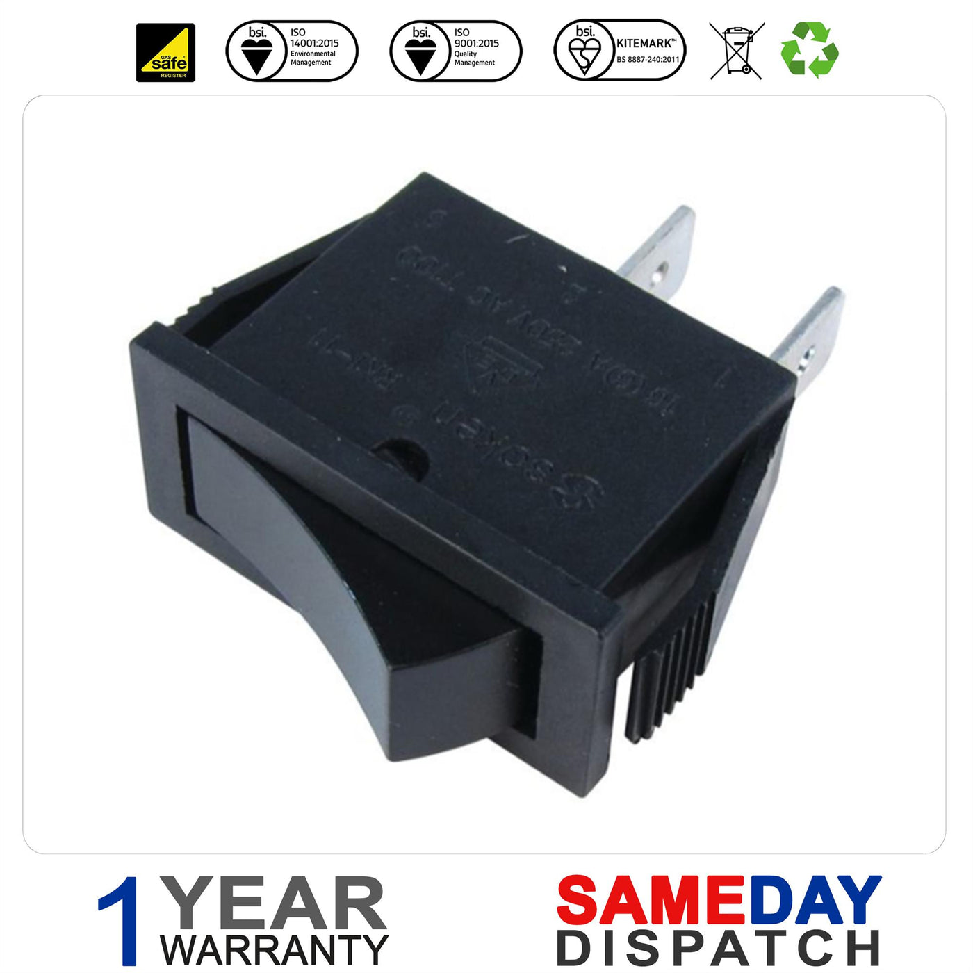 Baxi Boiler Rocker Switch 5111265