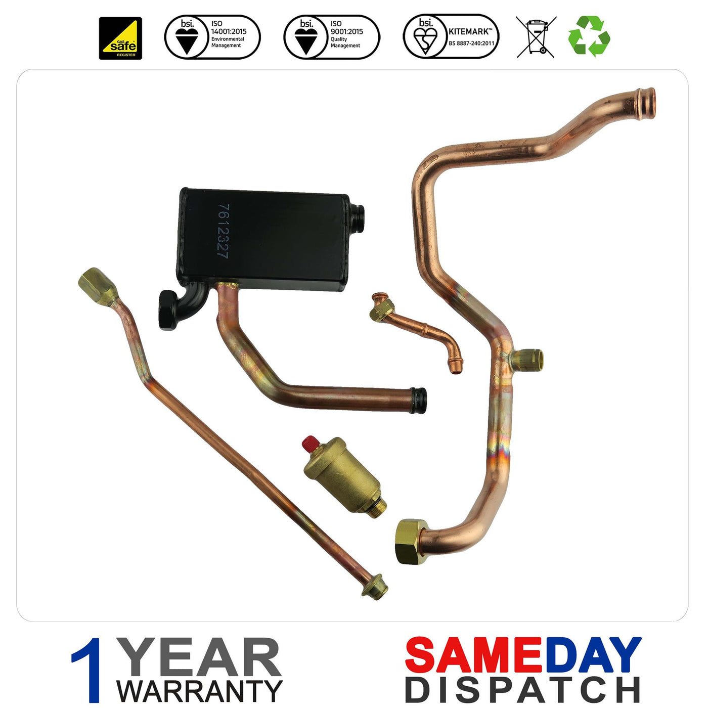 Remeha Boiler Water Pipe Set S101382