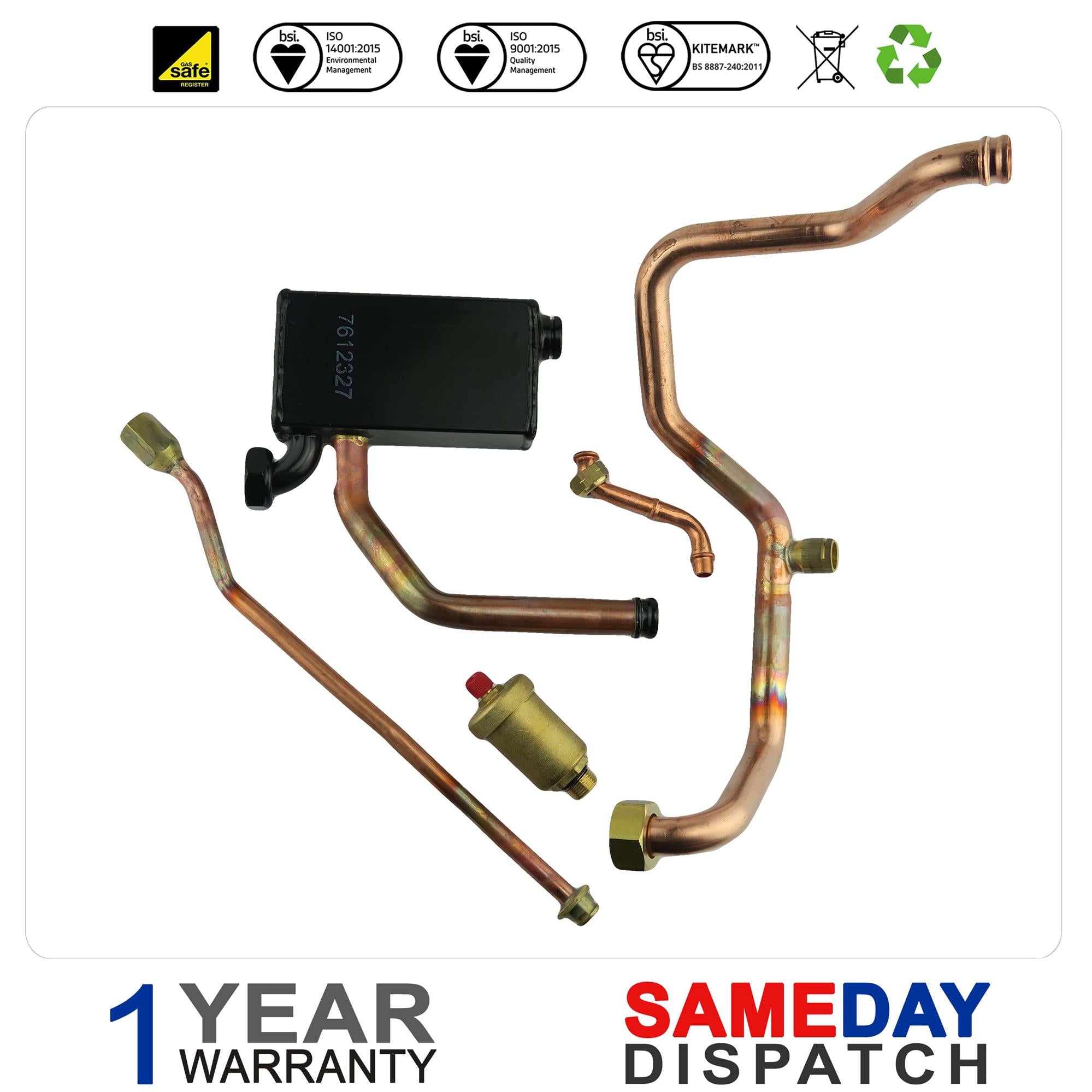 Remeha Boiler Water Pipe Set S101382