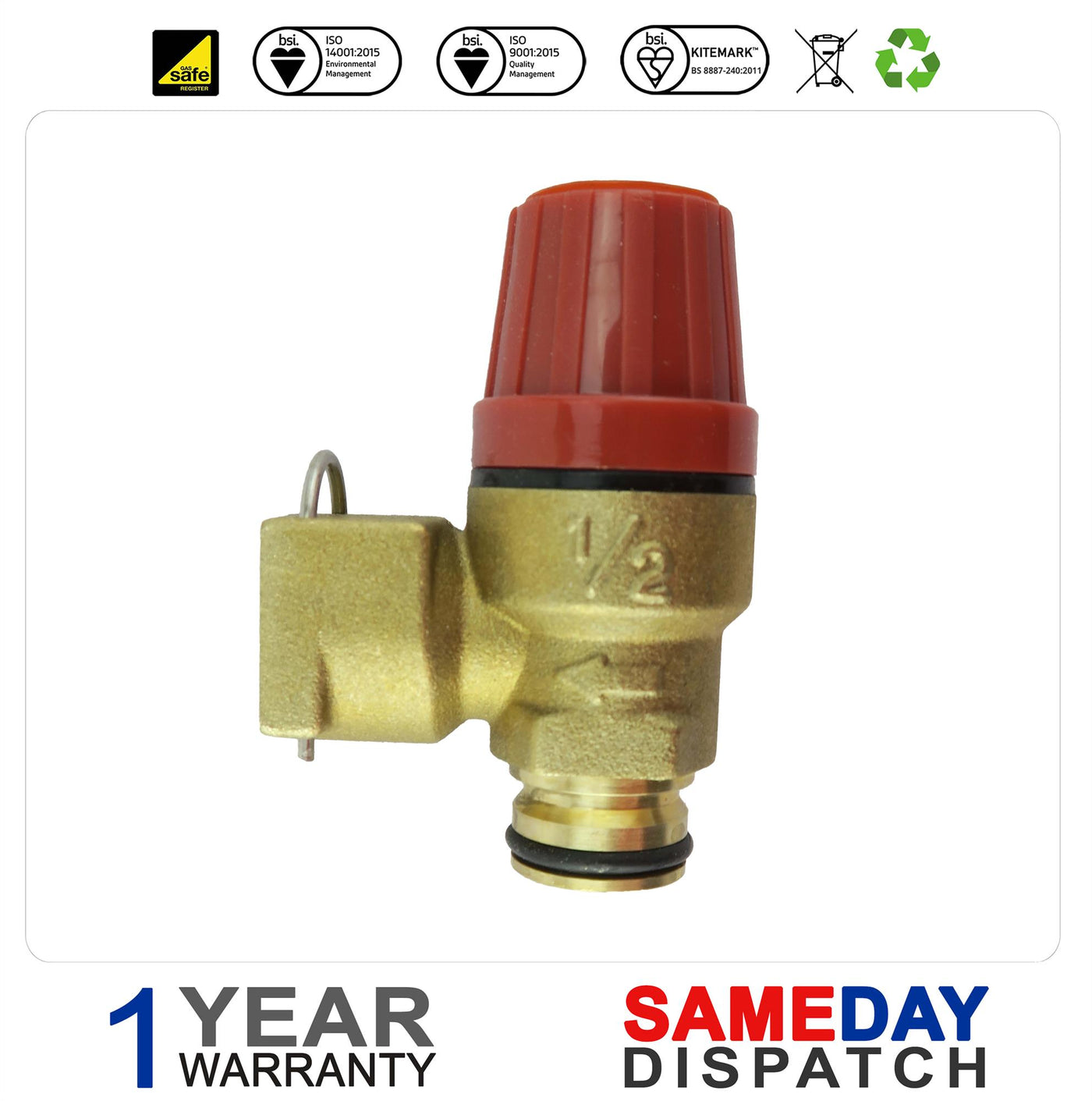 Ravenheat Pressure Relief Valve 3Bar Prv 0008Val01018/1