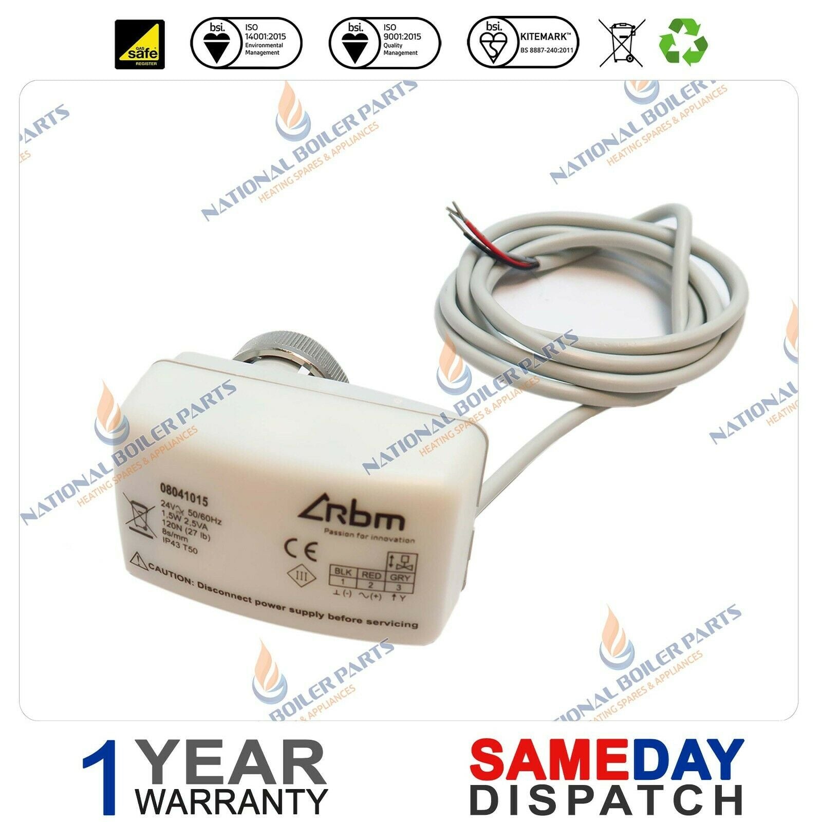 RBM Motorised Electric Actuator 08041015