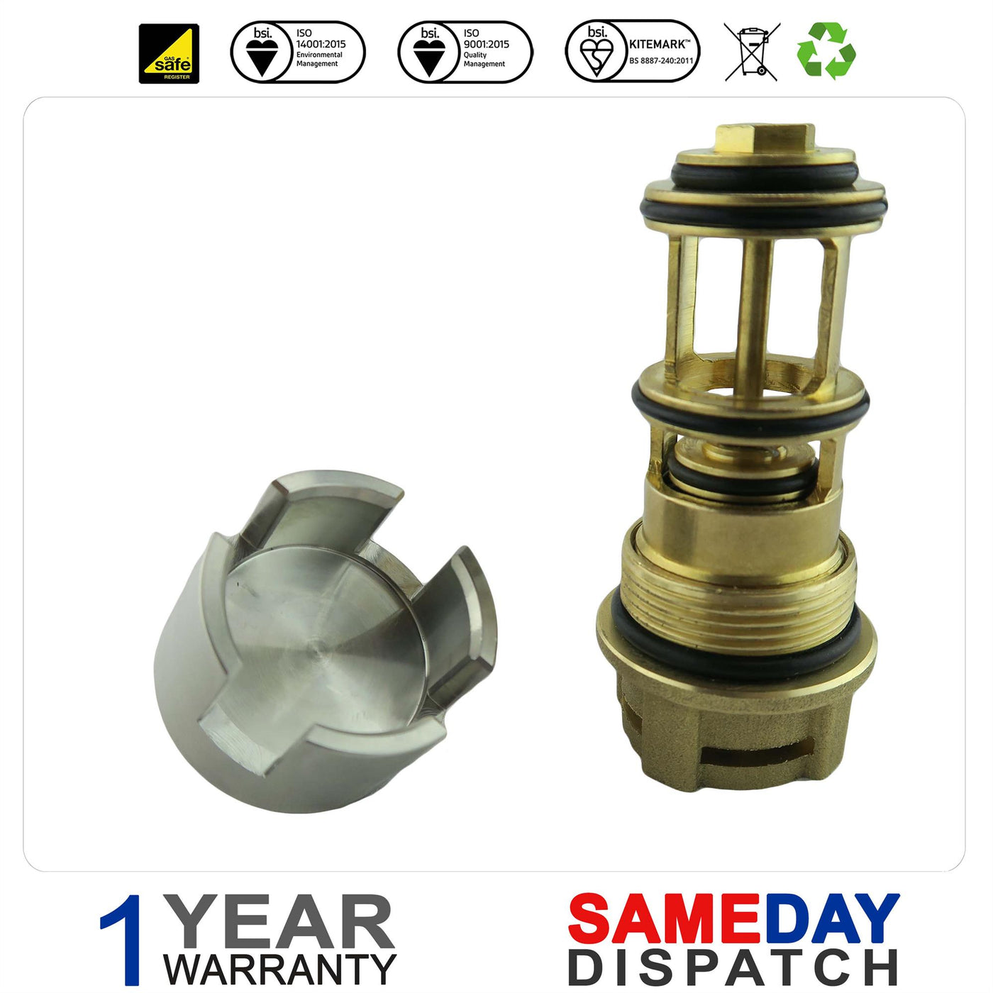 Removal Tool and Baxi Potterton Flow Turbine Cartridge Kit 7656807 720003100