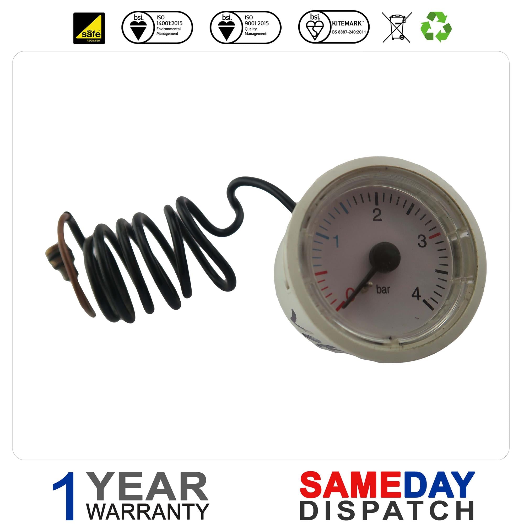Vokera Boiler Pressure Gauge 1857