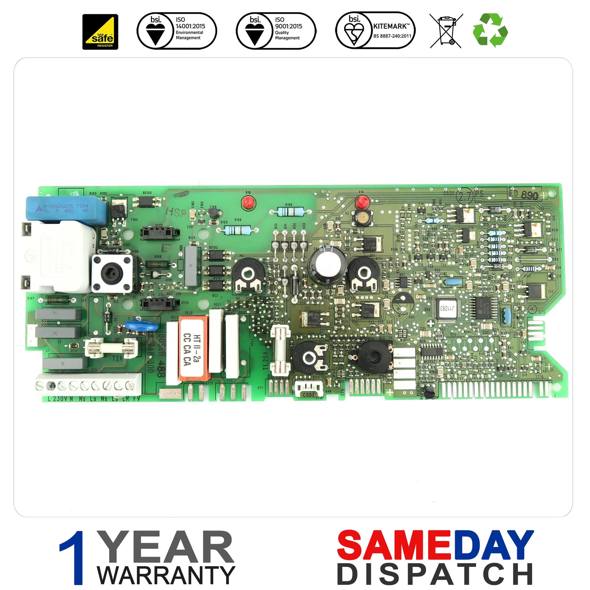 Worcester Boiler PCB 87483004880