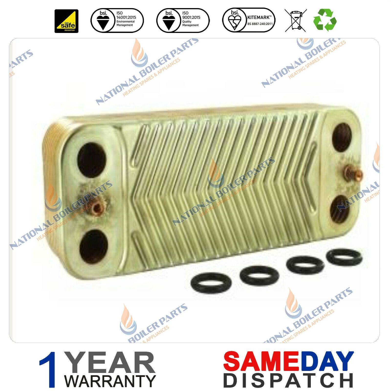 Worcester Boiler Plate Heat Exchanger 7101628