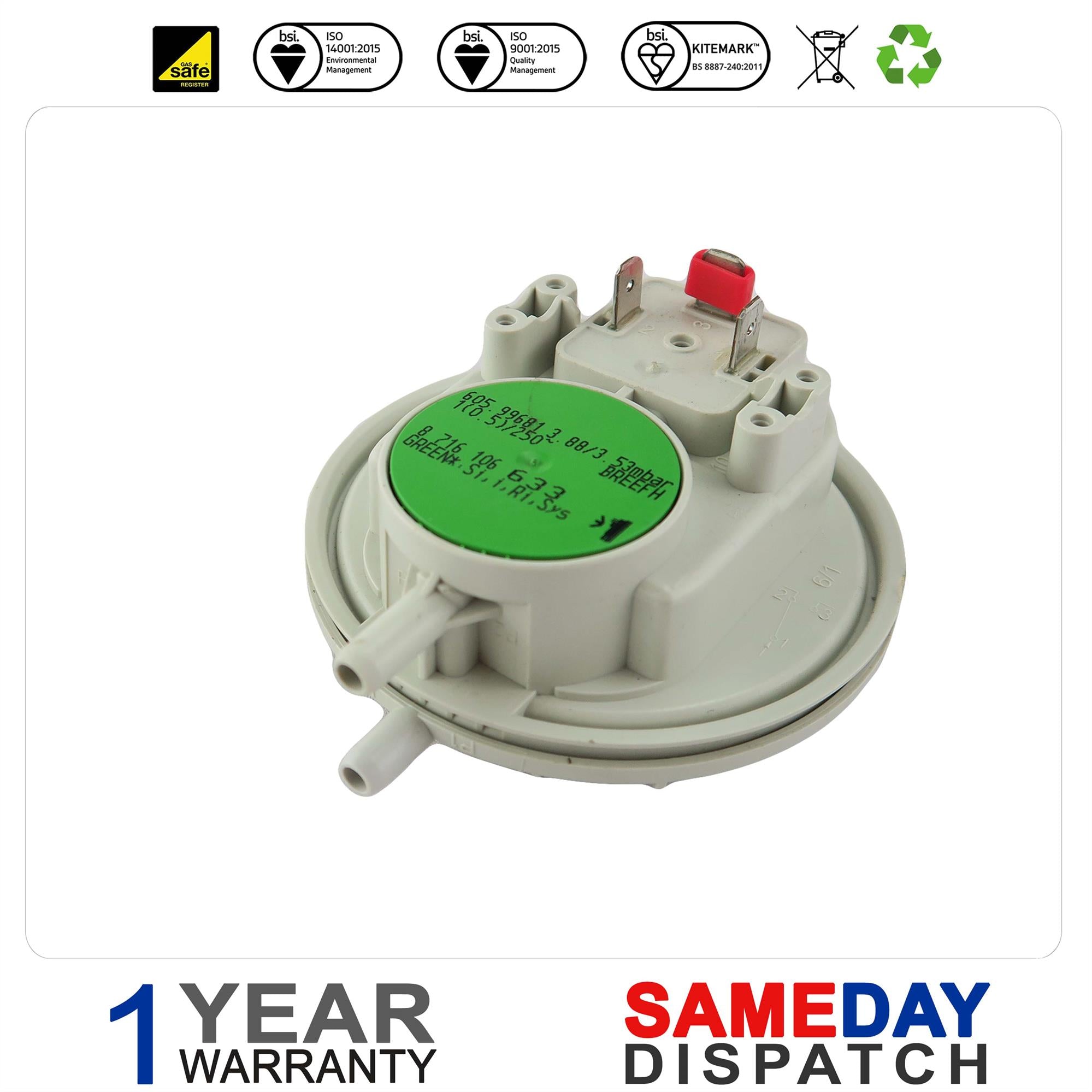 Worcester Greenstar Boiler Air Pressure Switch 87161066330