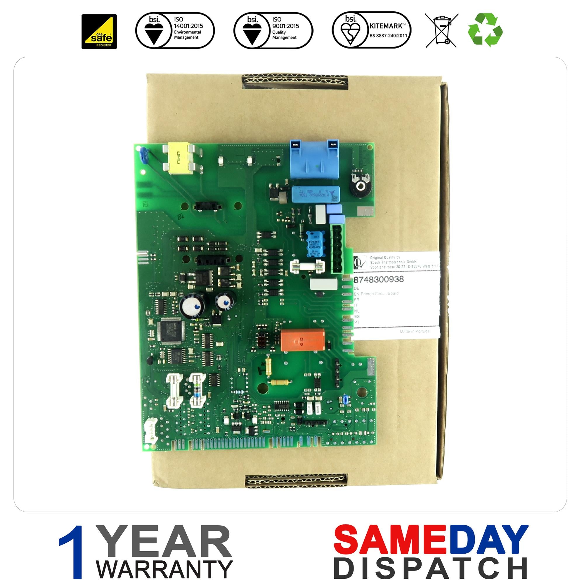 Worcester Greenstar Boiler PCB 8748300938 was 87161095390