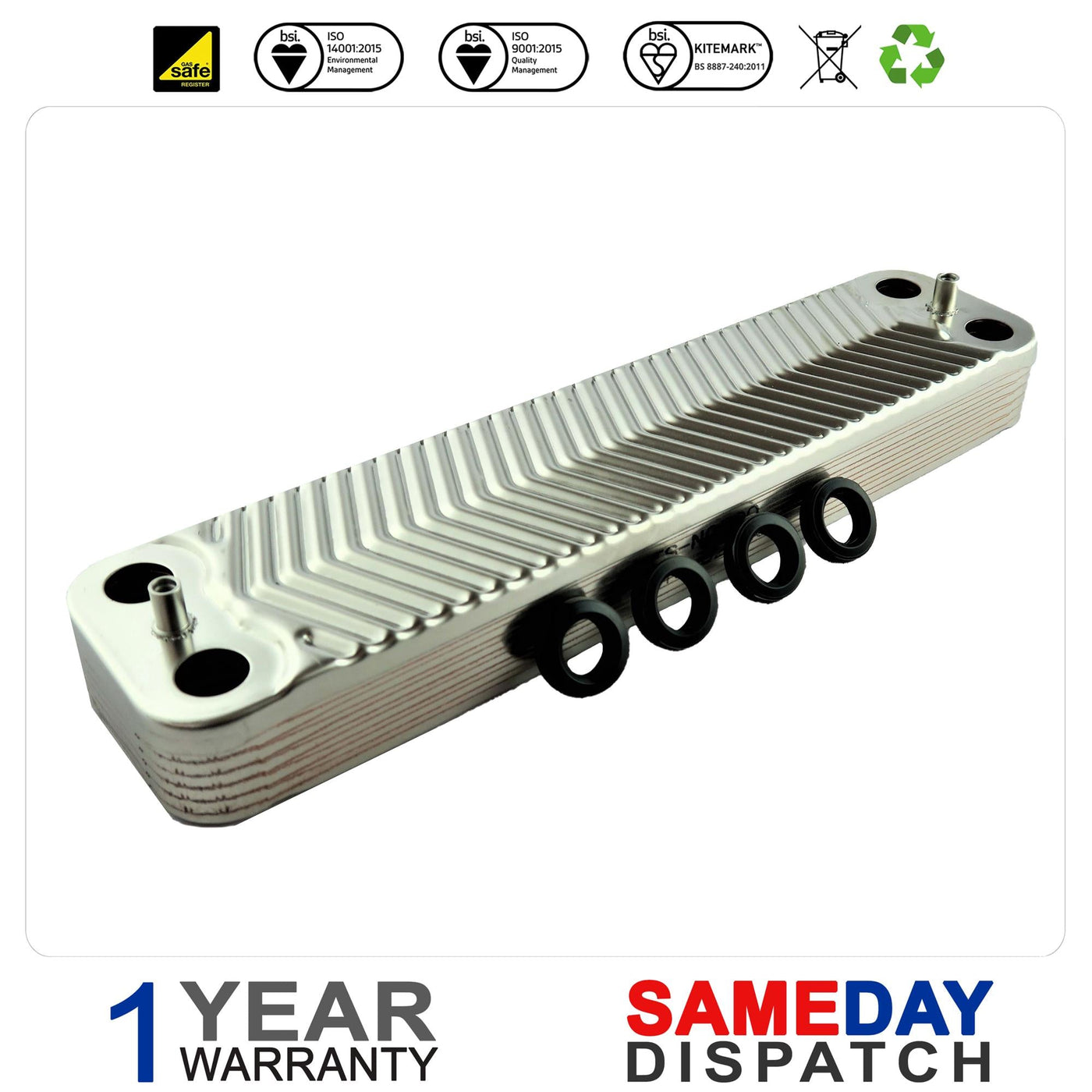 REFURBISHED R87161066860 HEAT EXCHANGER 10 PLATE 9500054