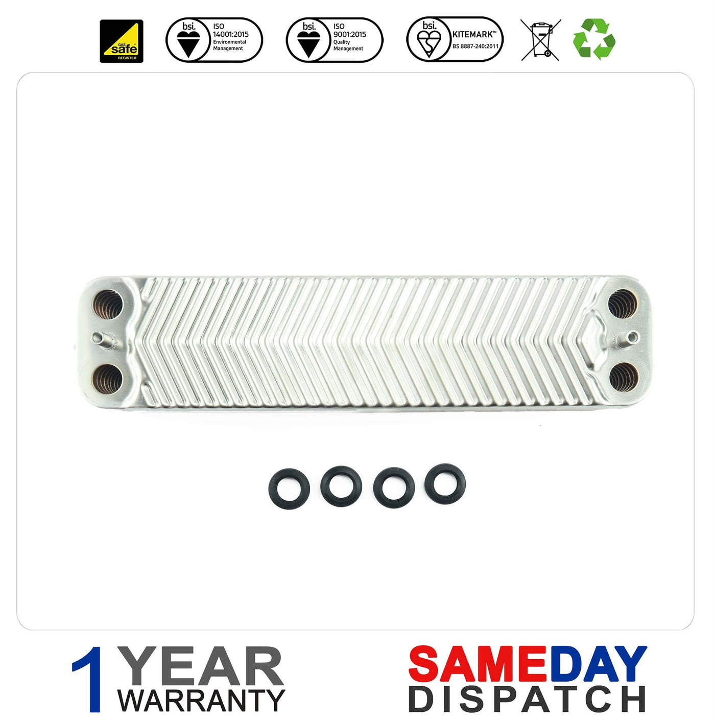 REFURBISHED R87161082120 HEAT EXCHANGER 20 PLATE 9500092