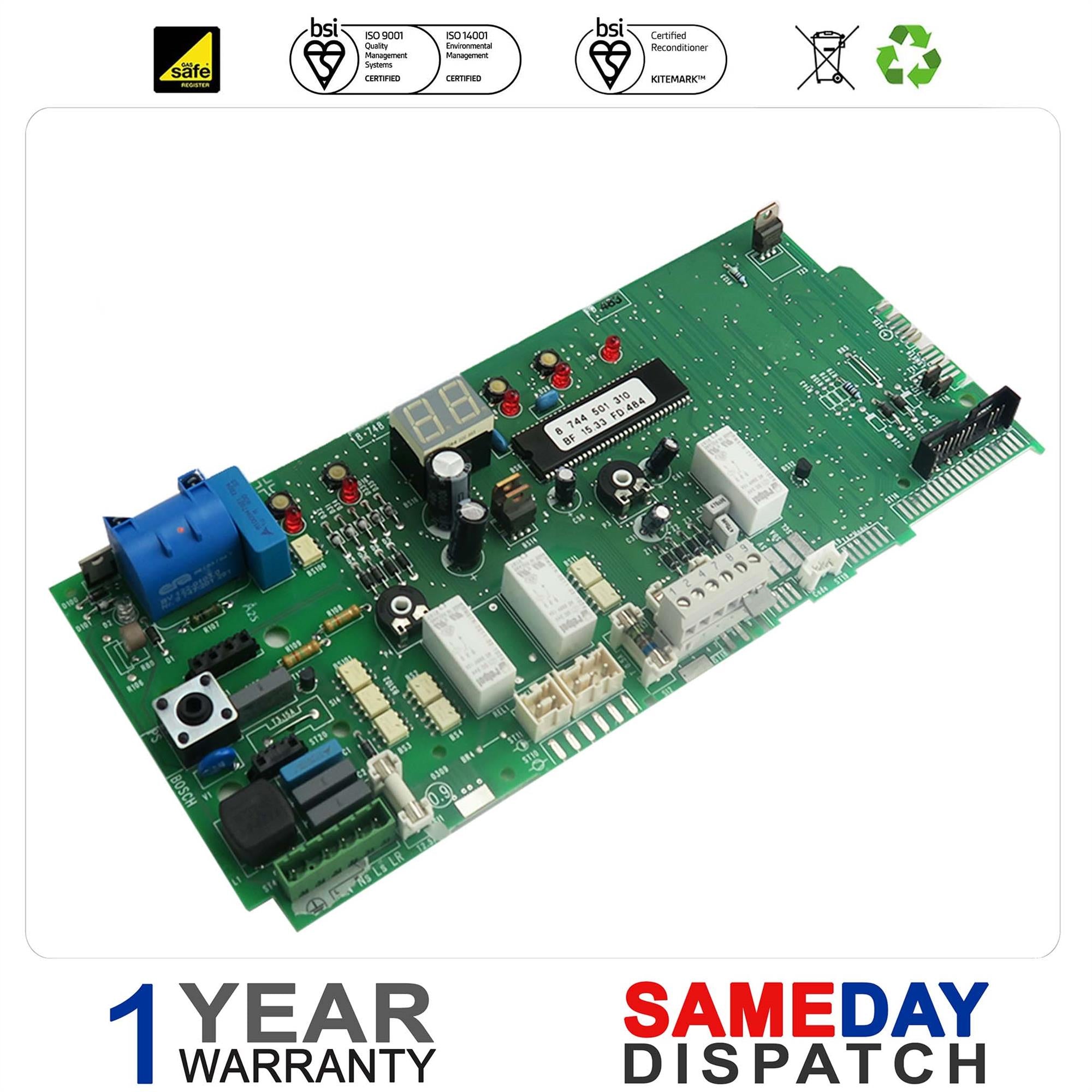 Worcester Greenstar R25 He, R30 He, R35 He R40 He PCB 87483004370