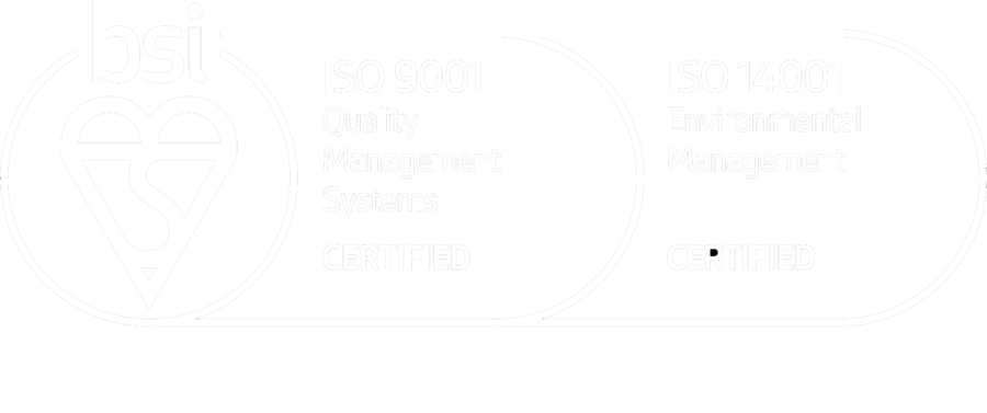 BSI ISO 9001 and ISO 14001 certified (FS 677700, FS 690398)